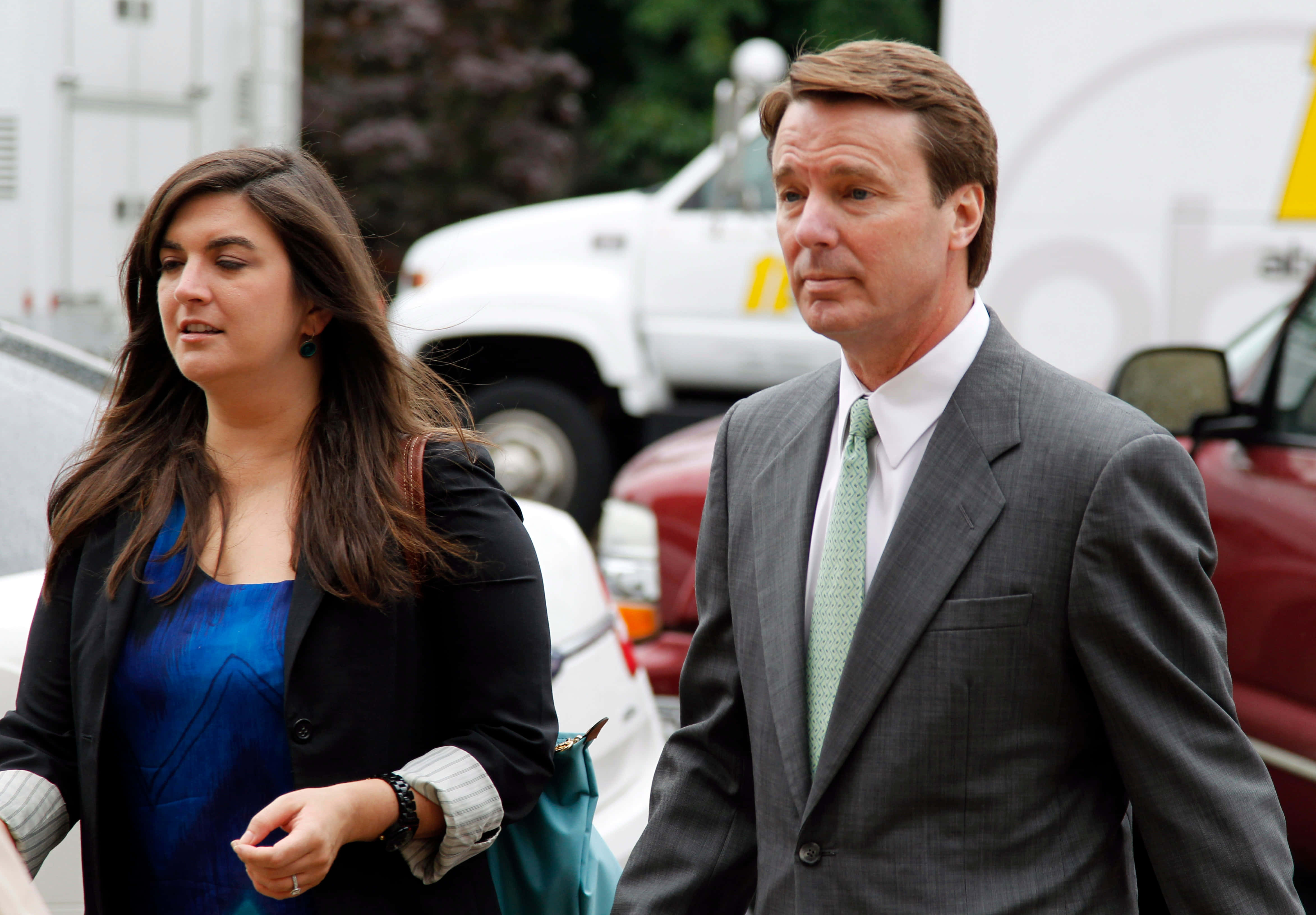 John Edwards, gray suit, green tie, 4K Desktop Wallpaper