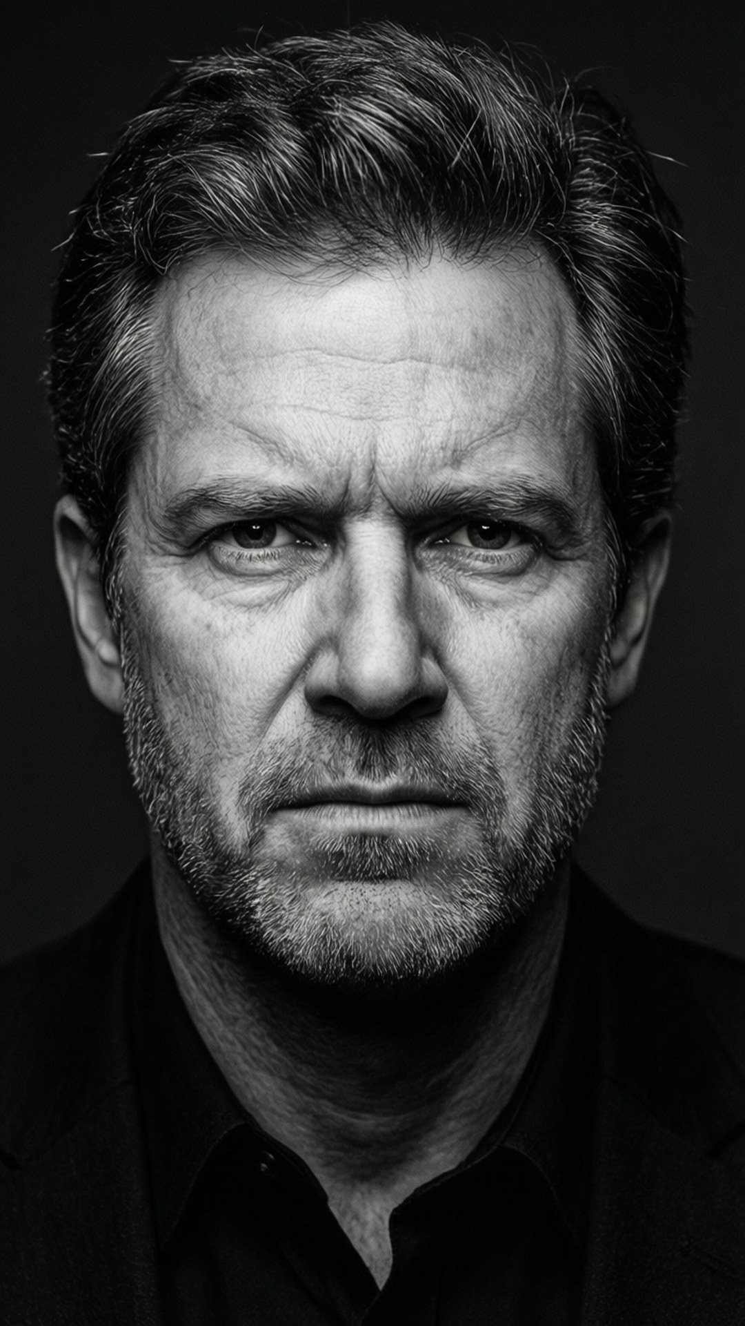 John Edwards, black and white, profile portrait, Full HD Phone Wallpaper