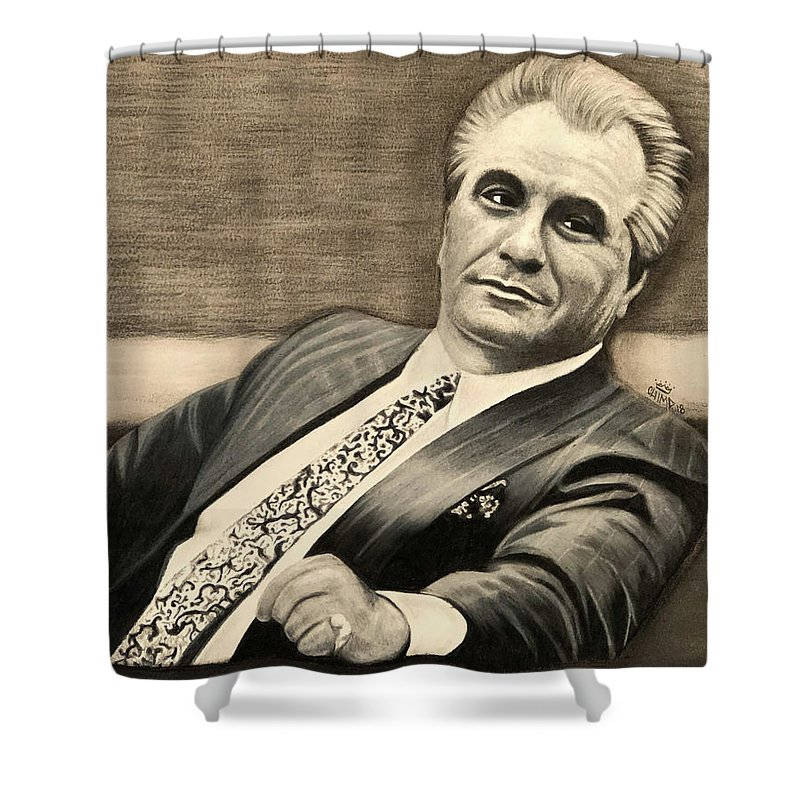 John Gotti, sepia-toned, suit, SD Desktop Wallpaper