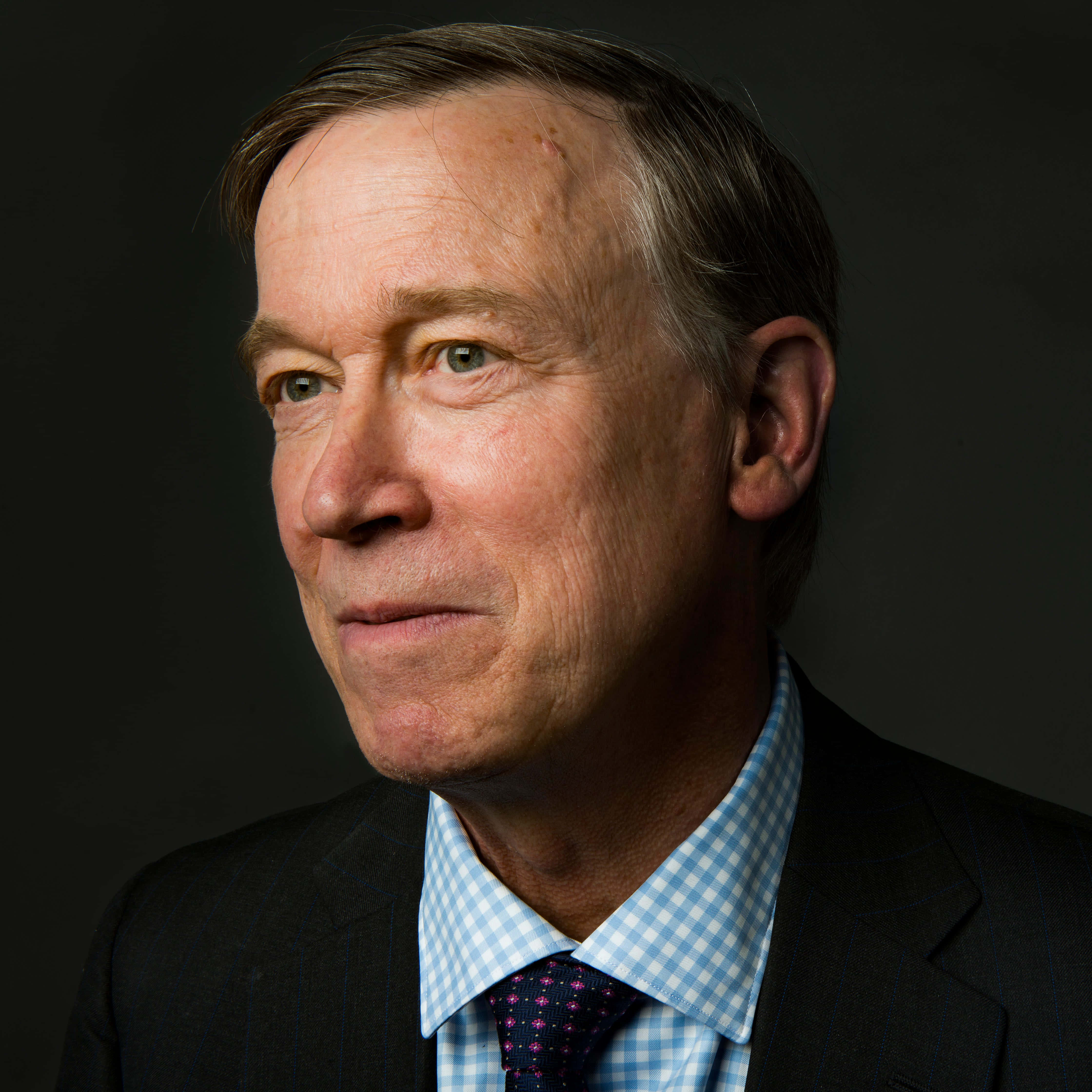 John Hickenlooper, suit, checkered shirt, 4K Desktop Wallpaper