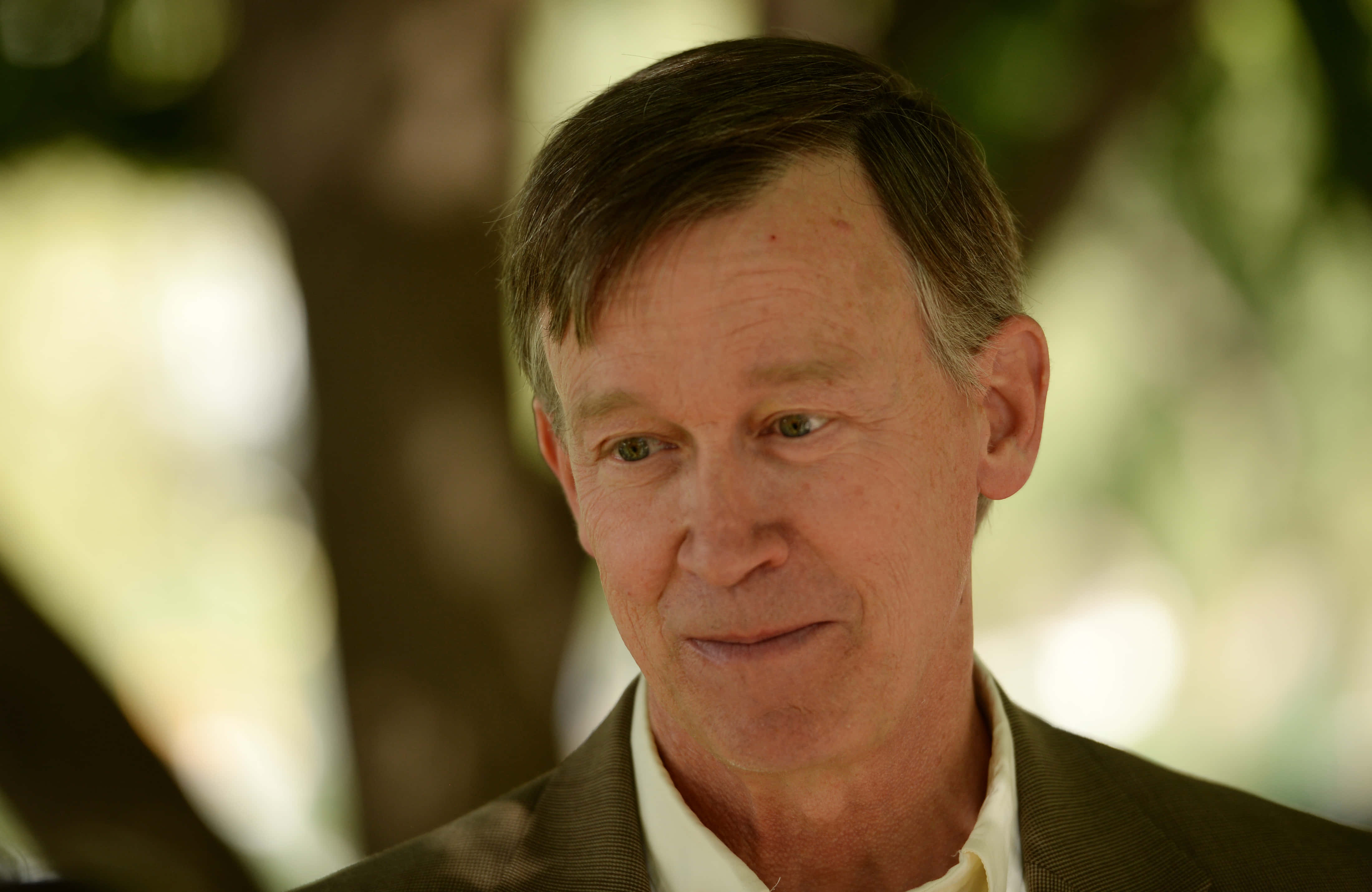 John Hickenlooper, green eyes, brown hair, 4K Desktop Wallpaper