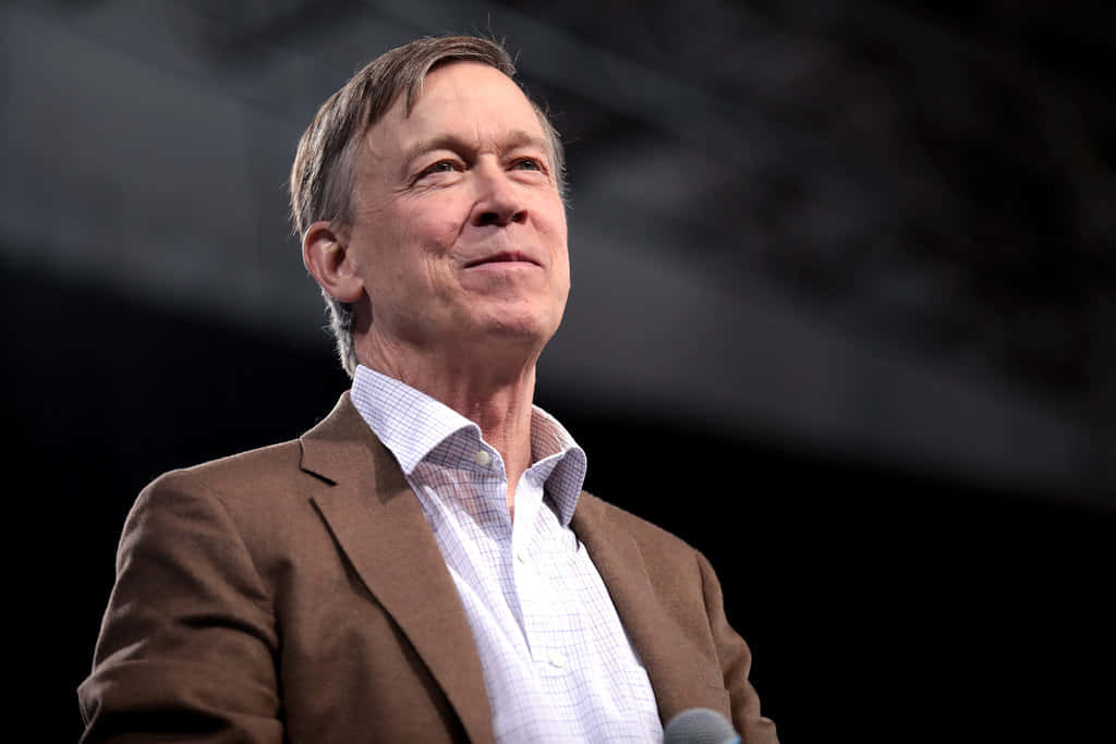 John Hickenlooper, brown blazer, checkered shirt, SD Desktop Wallpaper