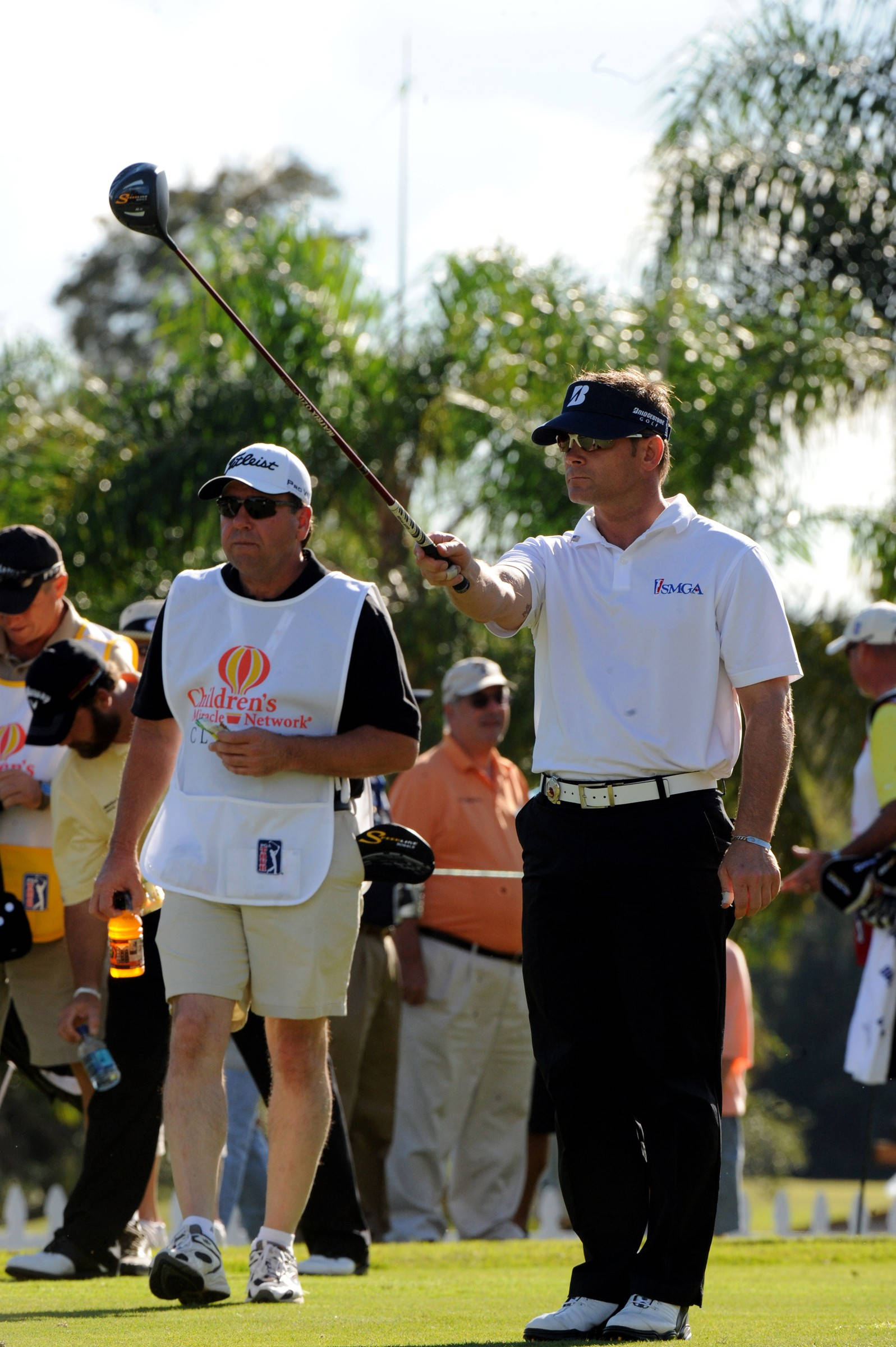 John Huston, driver, sunny golf course, Full HD Phone Wallpaper