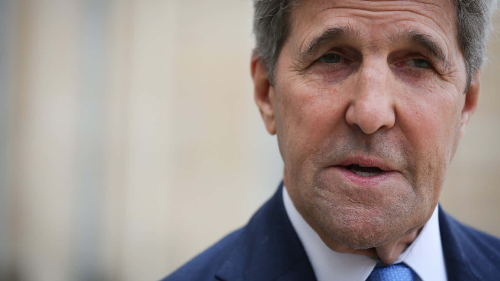 John Kerry, dark suit, blue tie, HD Desktop Wallpaper