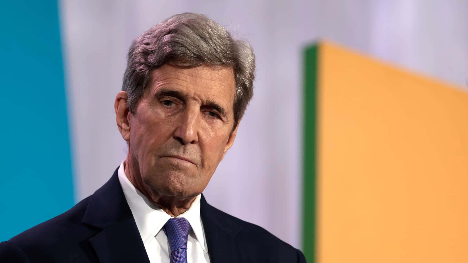 John Kerry, gray-haired man, dark suit, Full HD Desktop Wallpaper