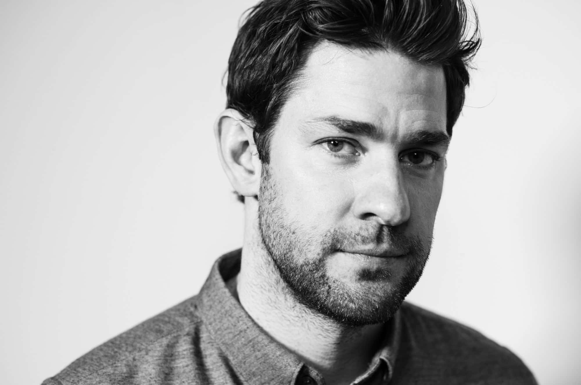 John Krasinski, awards show, black and white portrait, Full HD Desktop Wallpaper