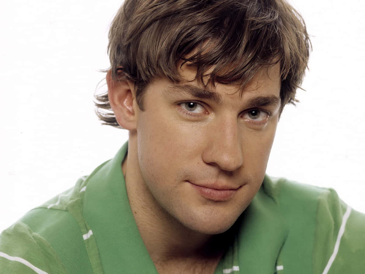 John Krasinski, brown hair, green eyes, SD Desktop Wallpaper