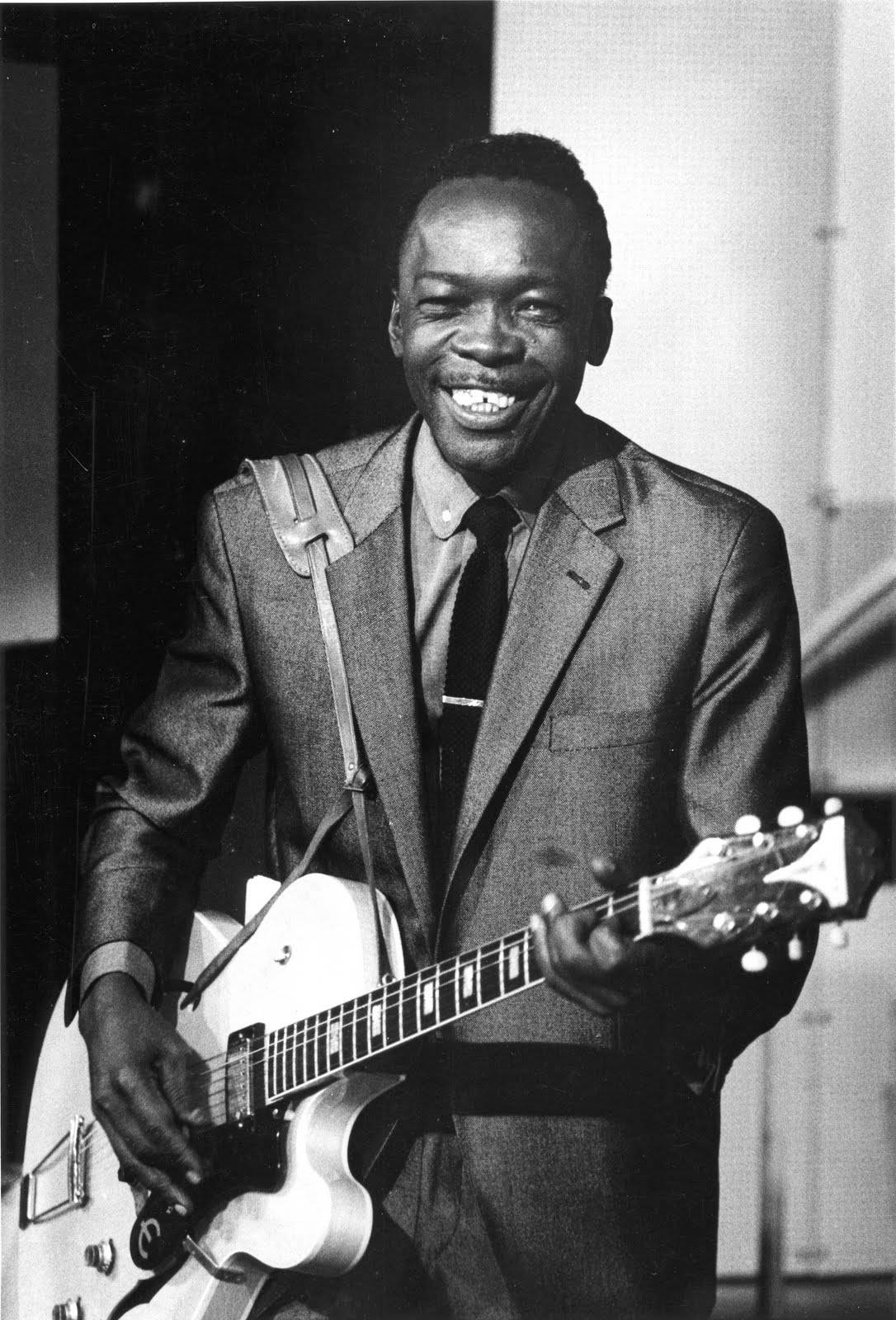 John Lee Hooker, monochrome portrait, suit, HD Phone Wallpaper