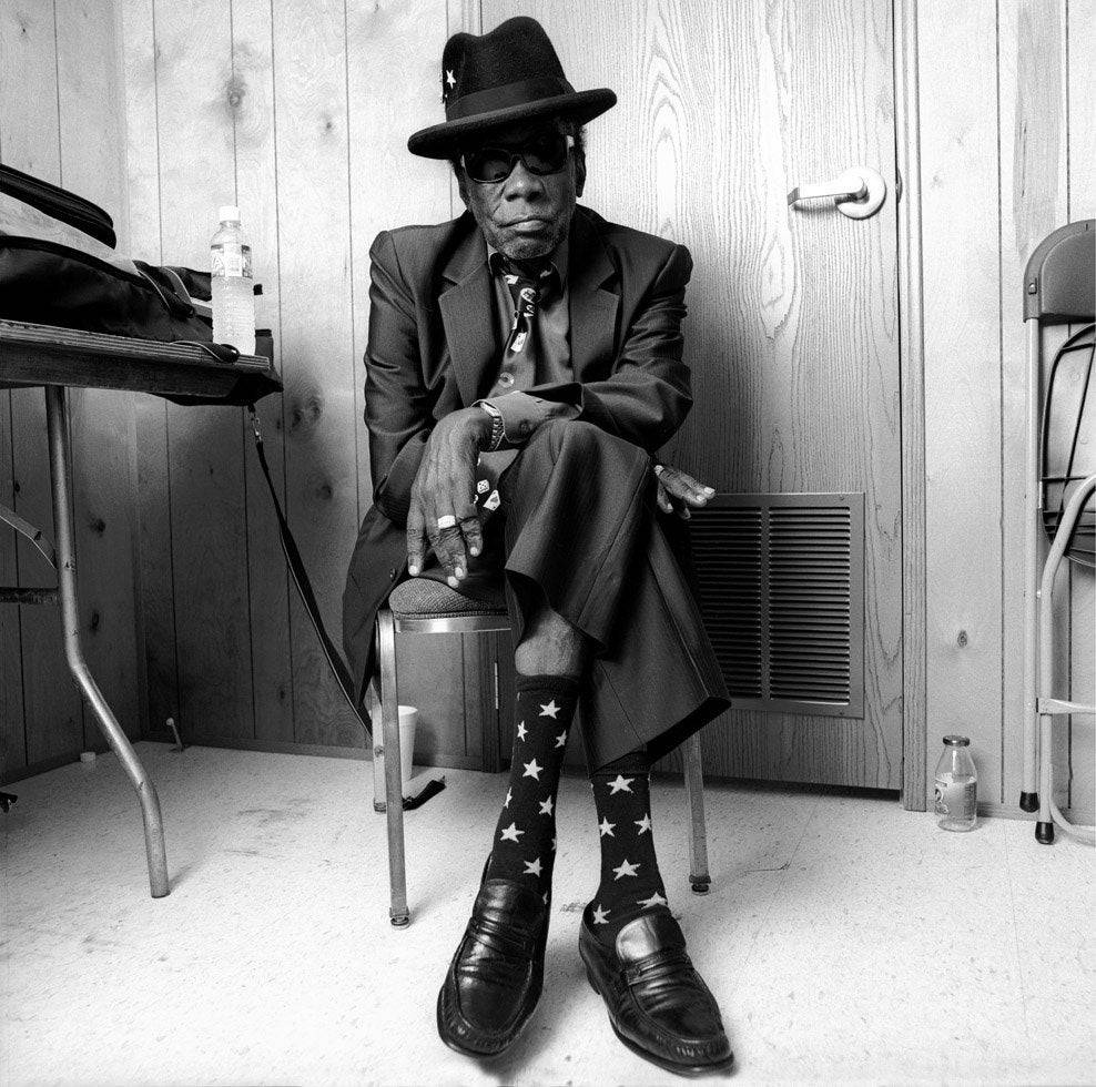 John Lee Hooker, fedora, sunglasses, SD Desktop Wallpaper