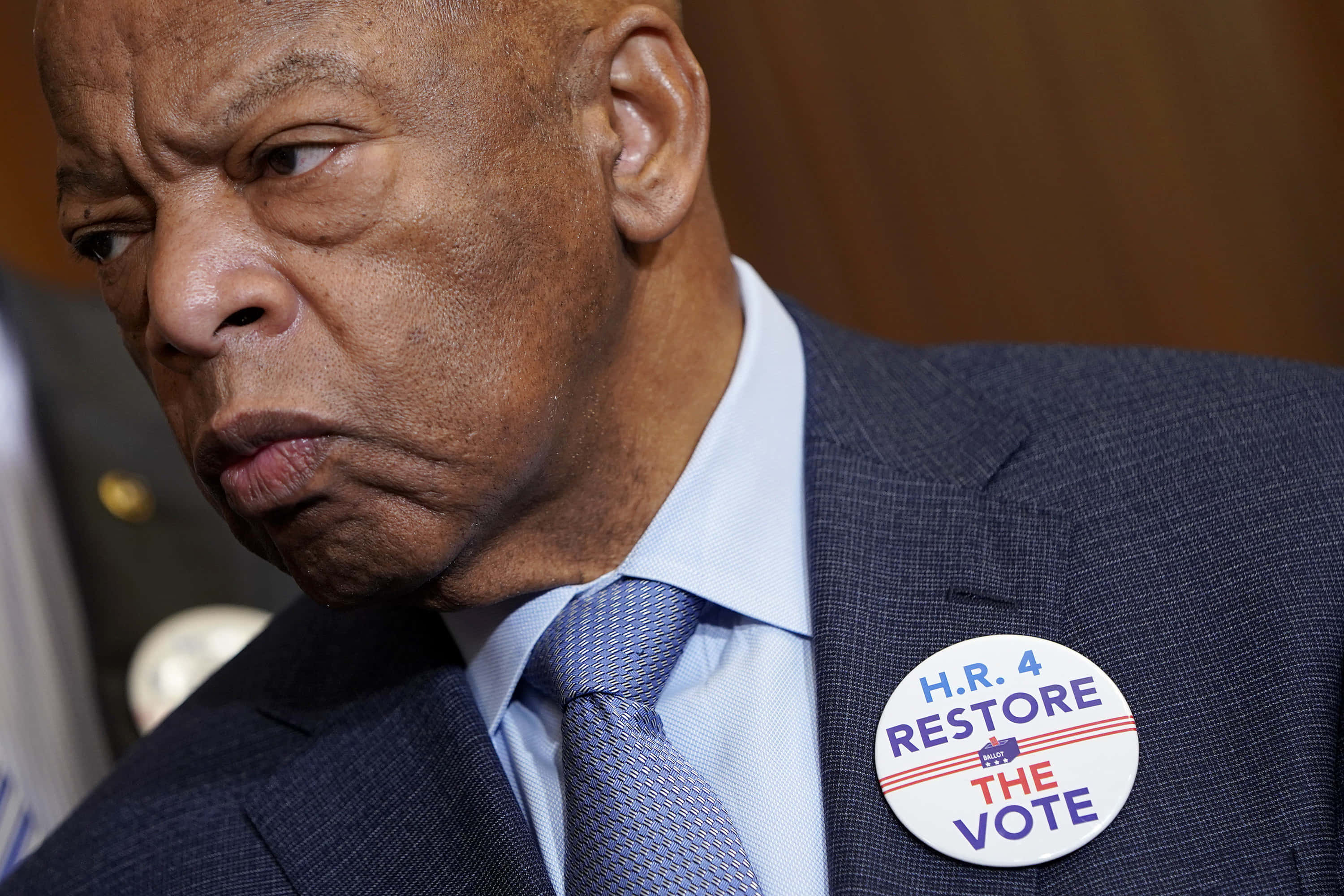 John Lewis, H.R. 4 RESTORE THE VOTE, suit, 2K Desktop Wallpaper