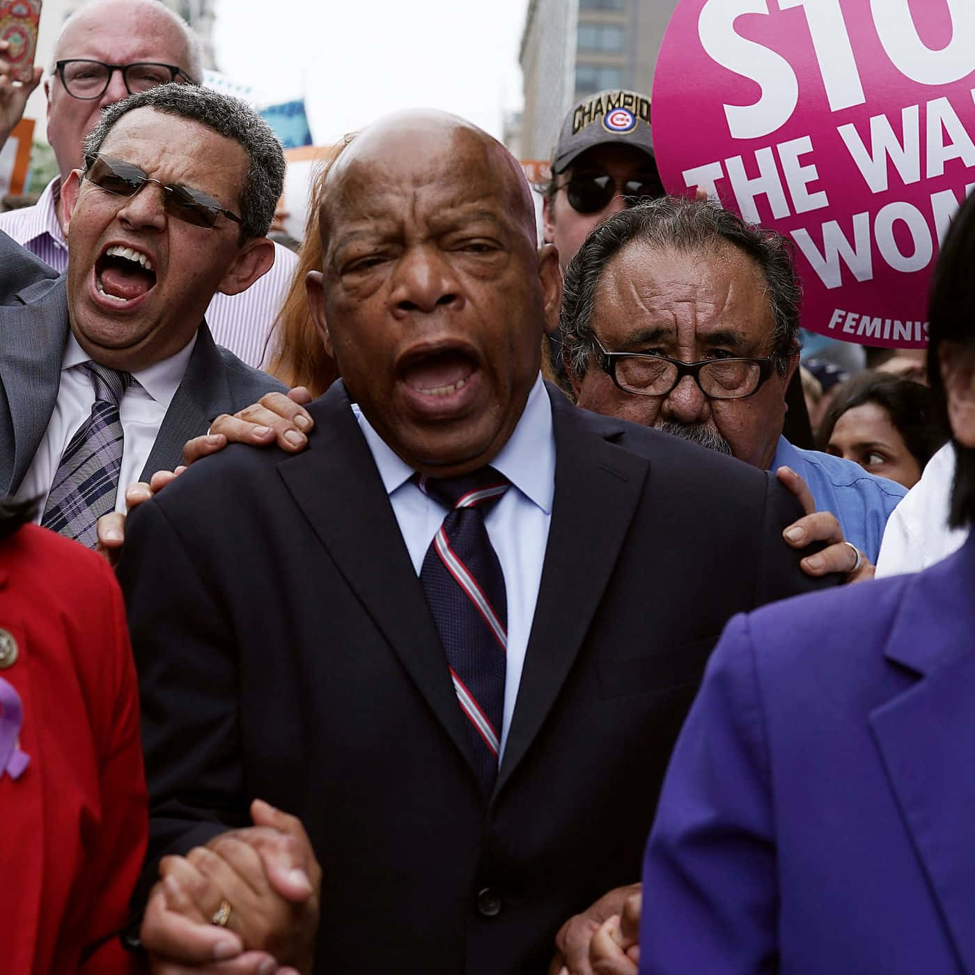 John Lewis, protest, suit, HD Desktop Wallpaper