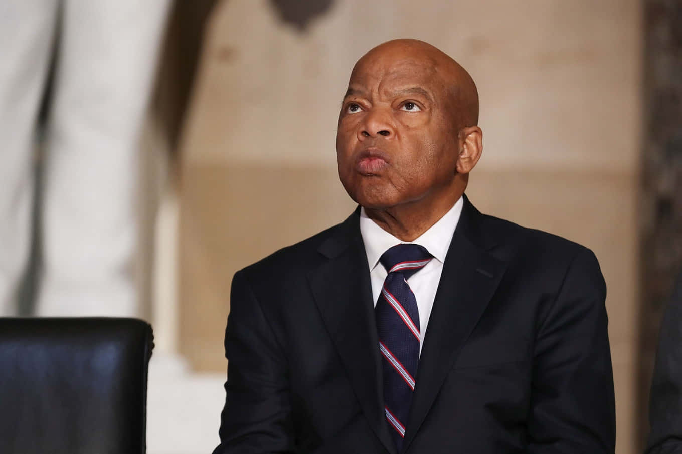 John Lewis, bald man, dark suit, HD Desktop Wallpaper