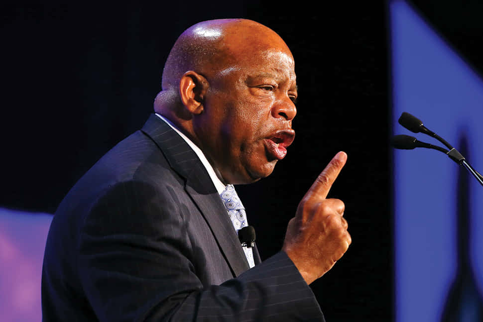 John Lewis, dark suit, microphone, SD Desktop Wallpaper