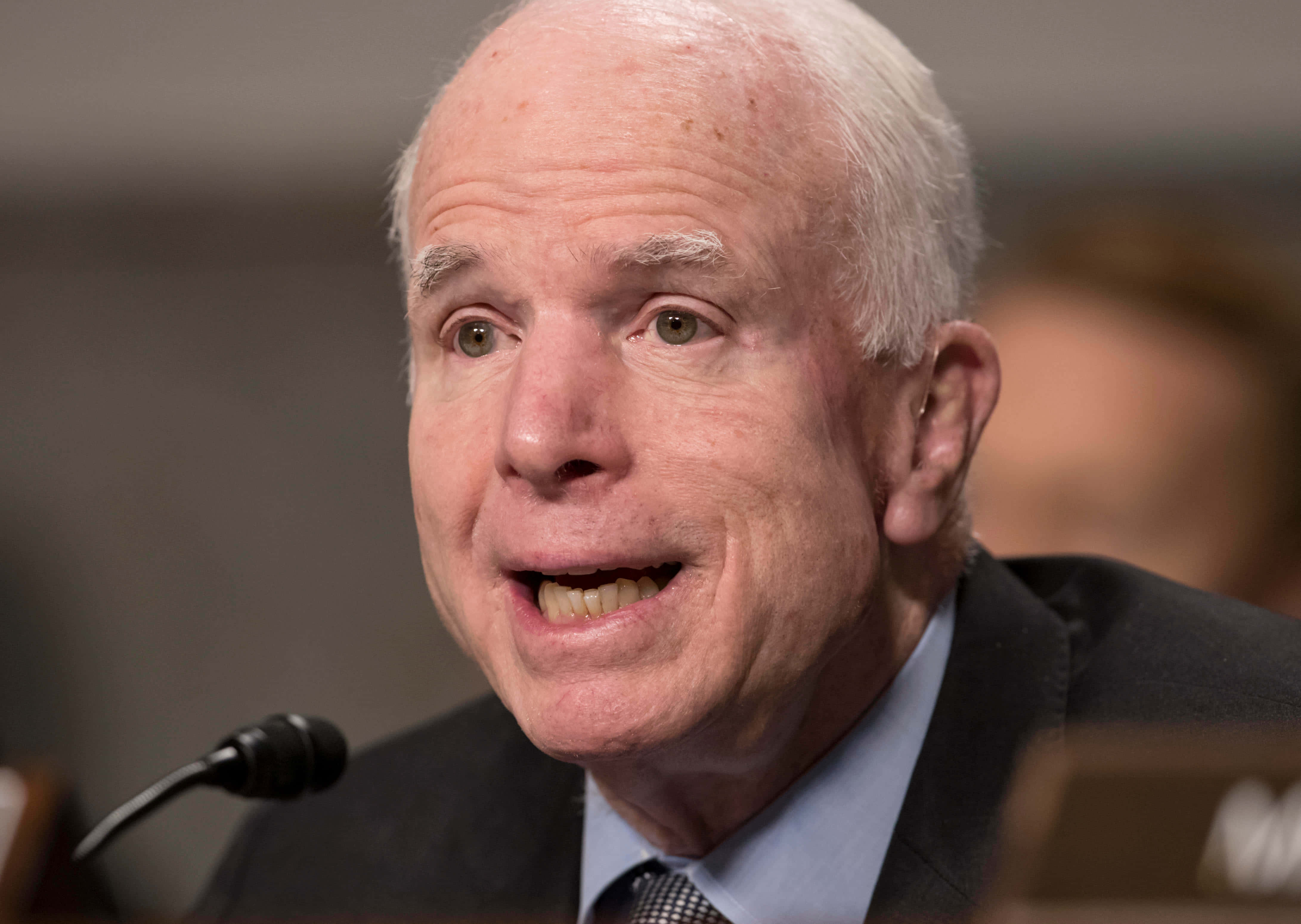 John McCain, speaking at event, close-up, 4K Desktop Wallpaper