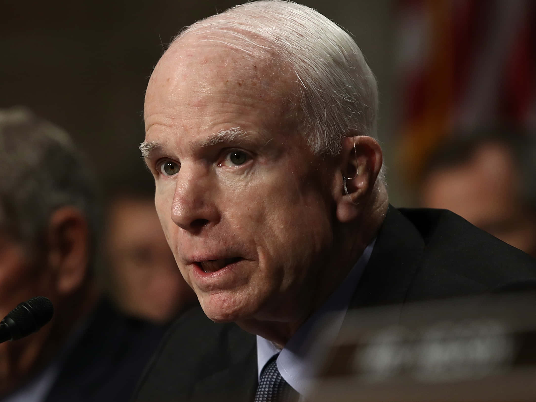 John McCain, speaking at event, close-up, Full HD Desktop Wallpaper