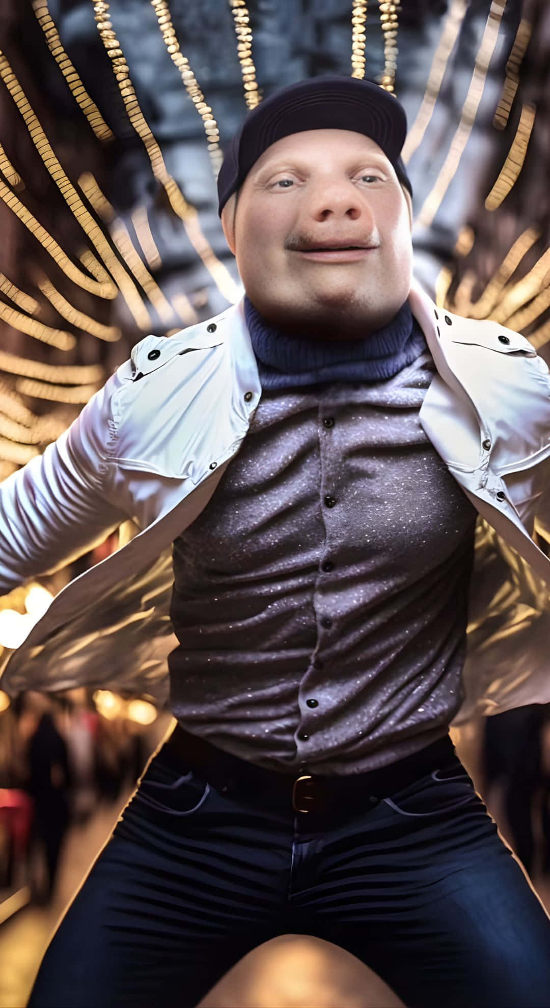 John Pork, black cap, white jacket, Full HD Phone Wallpaper