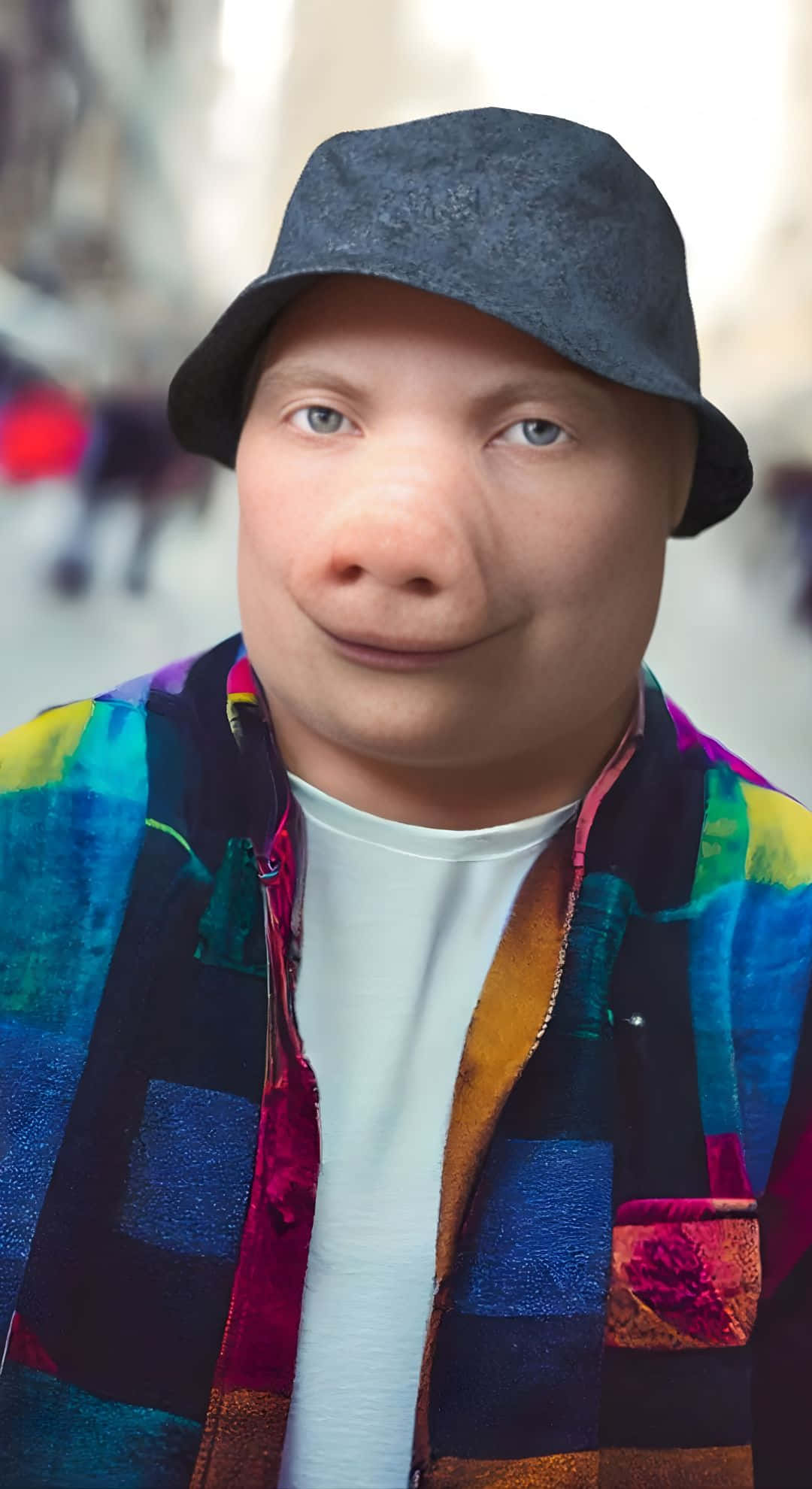 John Pork, pig nose, dark bucket hat, Full HD Phone Wallpaper