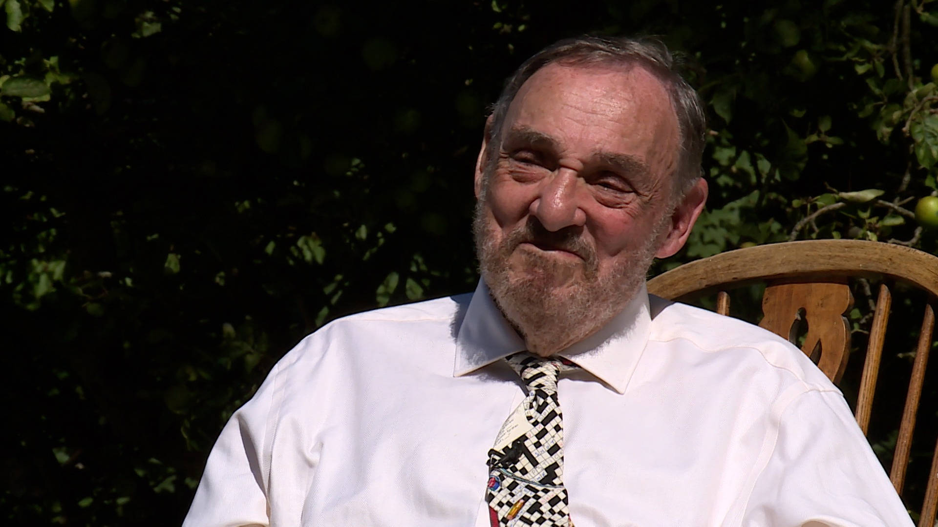 John Rhys Davies, beard, wooden chair, Full HD Desktop Wallpaper