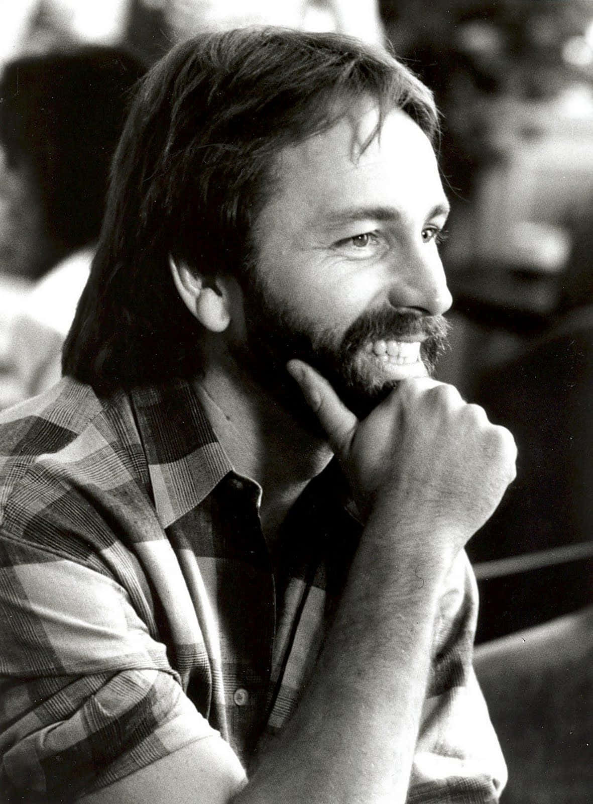 John Ritter, bearded man, plaid shirt, HD Phone Wallpaper