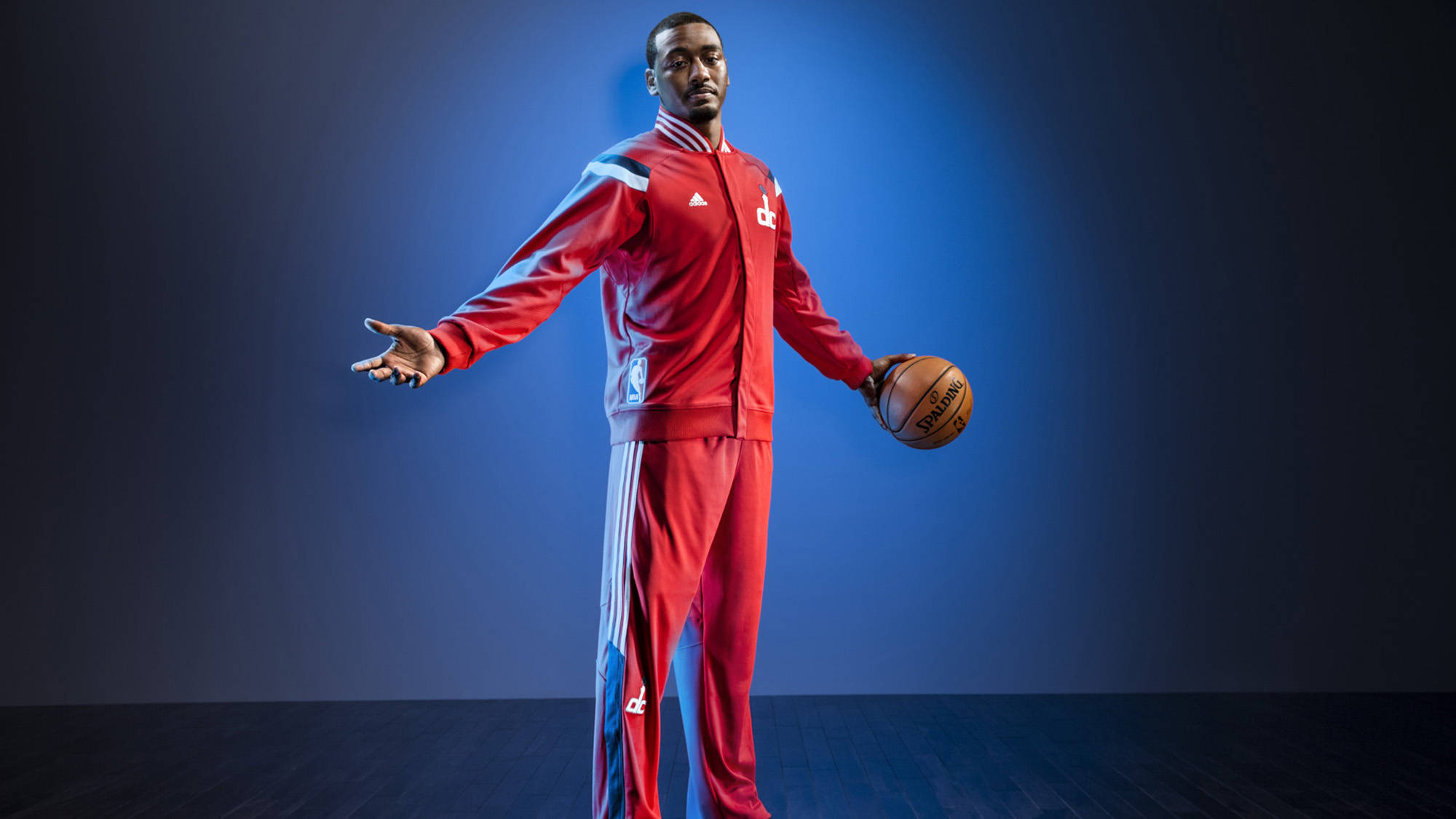 John Wall, red tracksuit, basketball player, Full HD Desktop Wallpaper