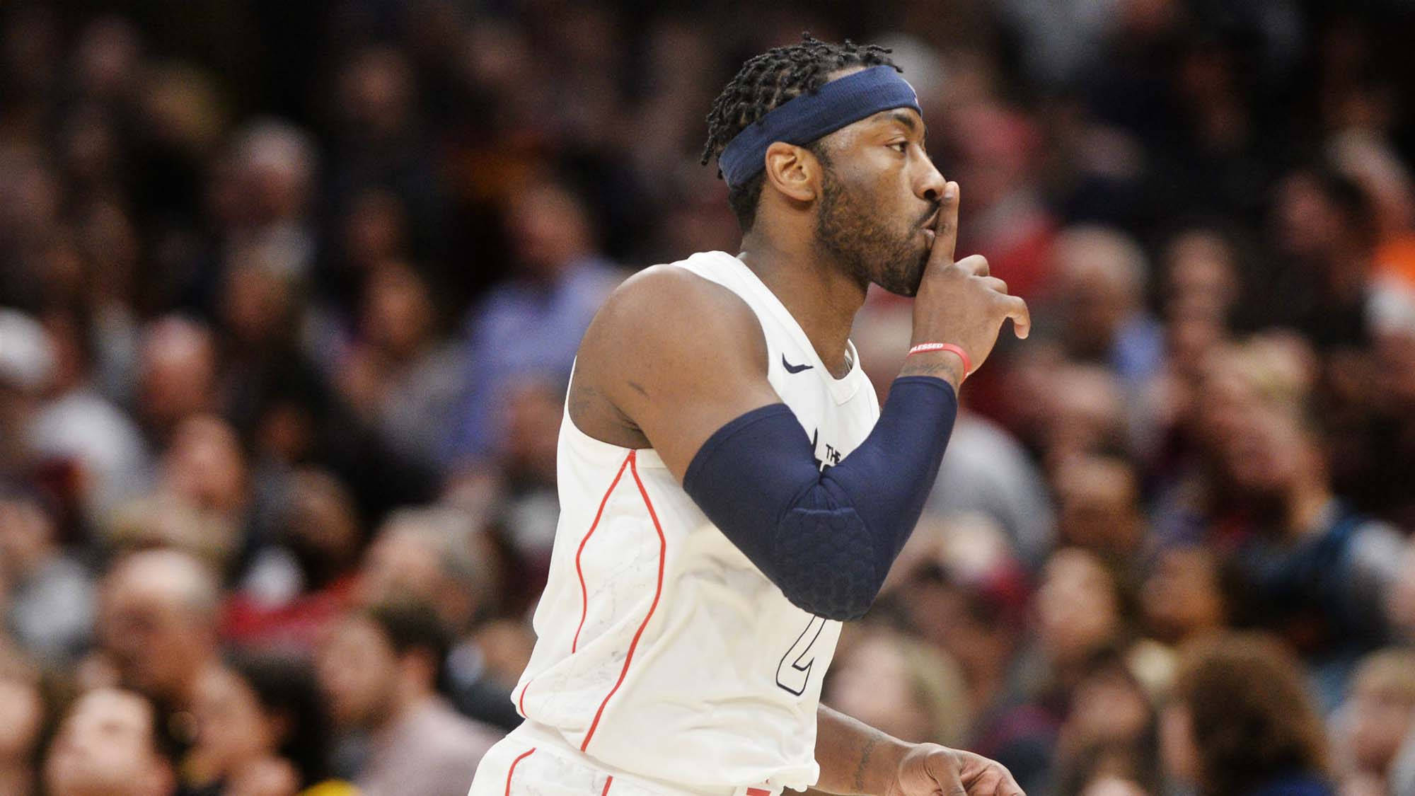 John Wall, white jersey, red trim, Full HD Desktop Wallpaper