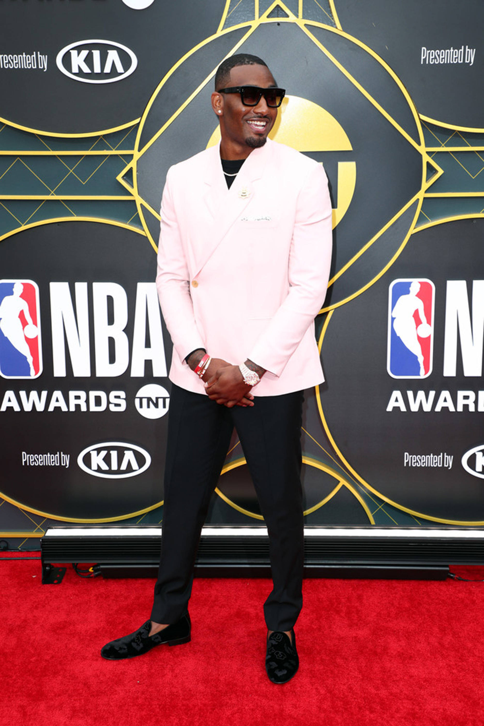 John Wall, 2019 NBA Awards, pink blazer, 2K Phone Wallpaper