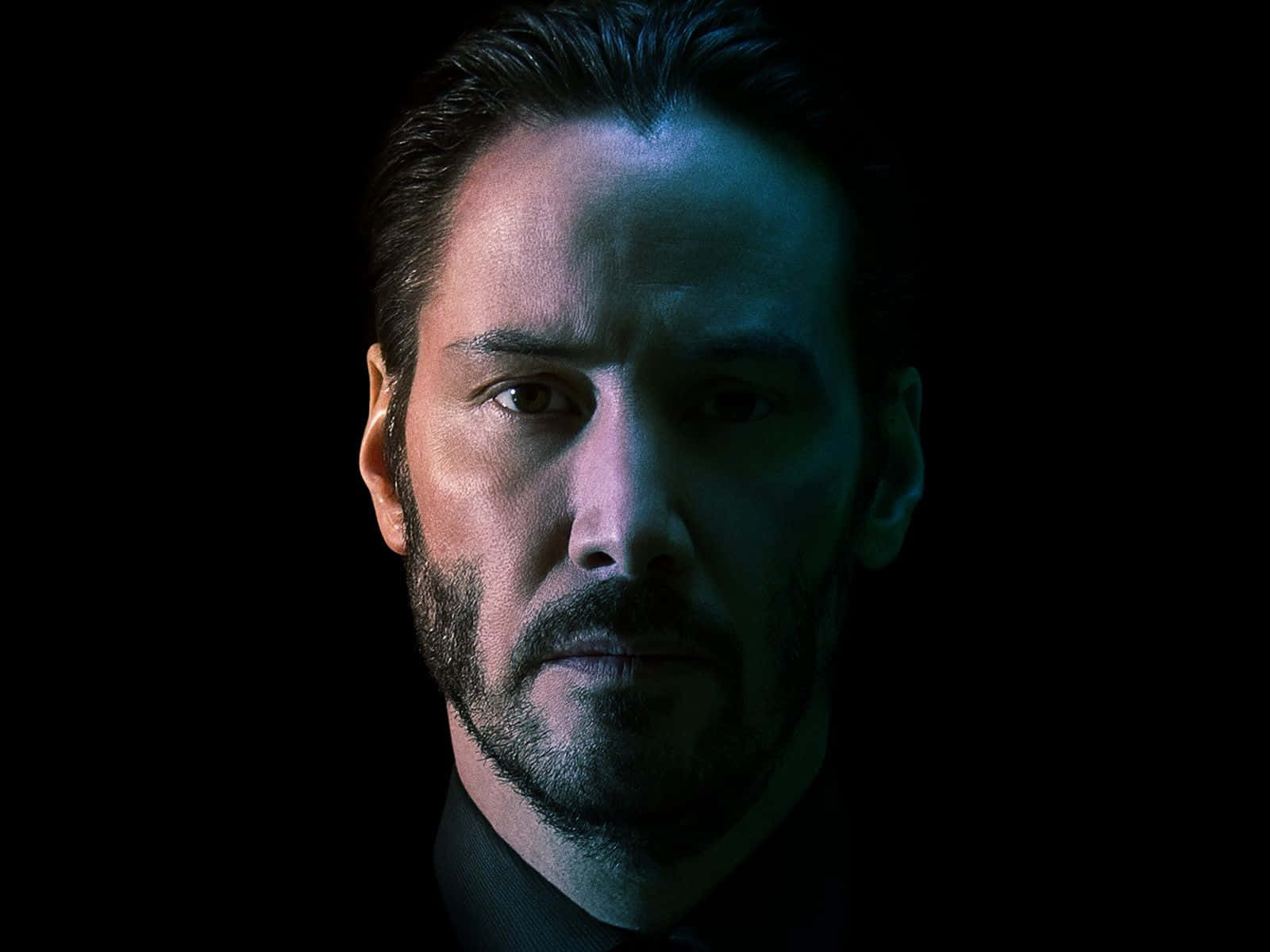 John Wick, beard, black background, HD Desktop Wallpaper