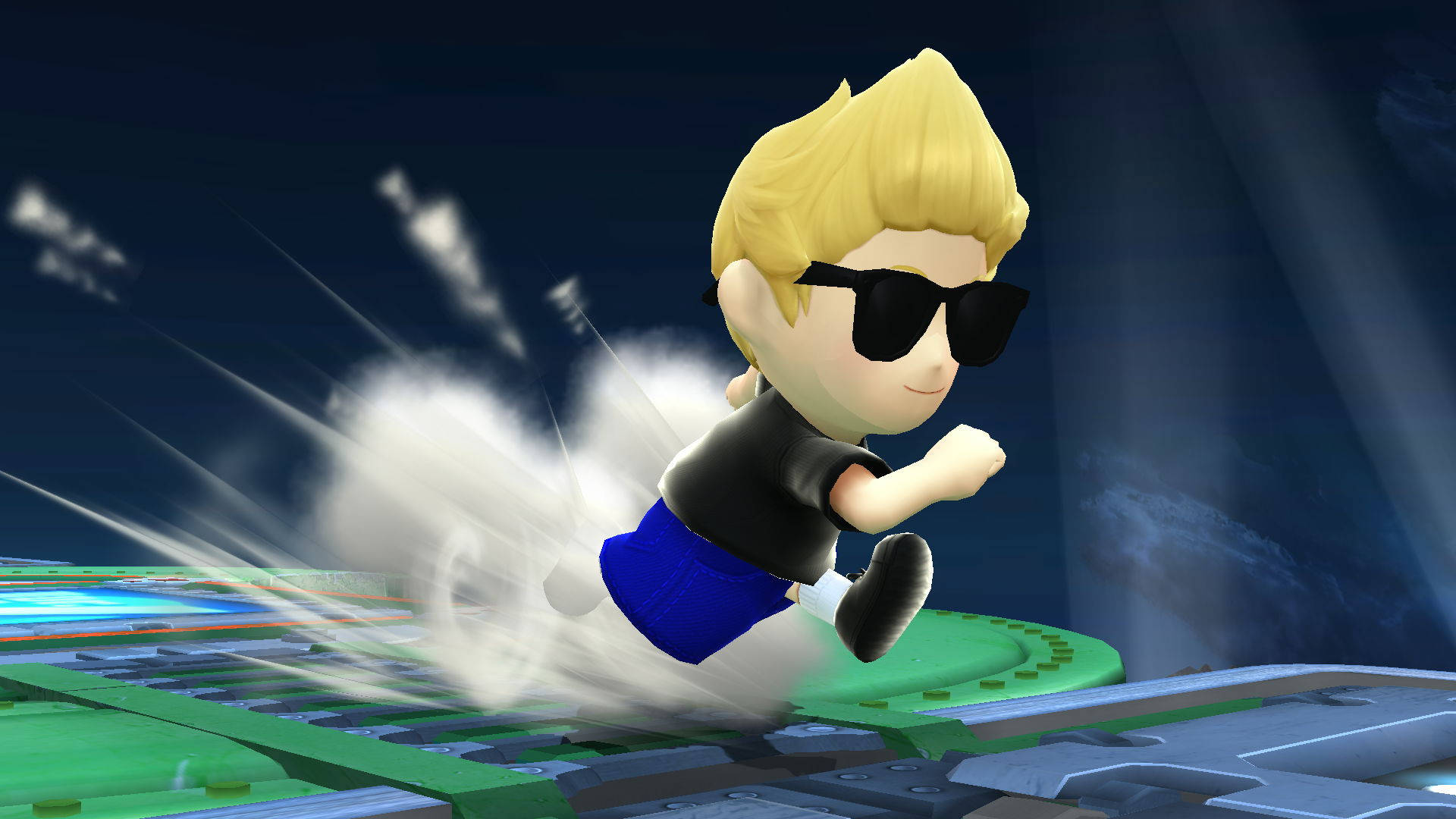 Johnny Bravo, 3D Chibi, futuristic track, Full HD Desktop Wallpaper