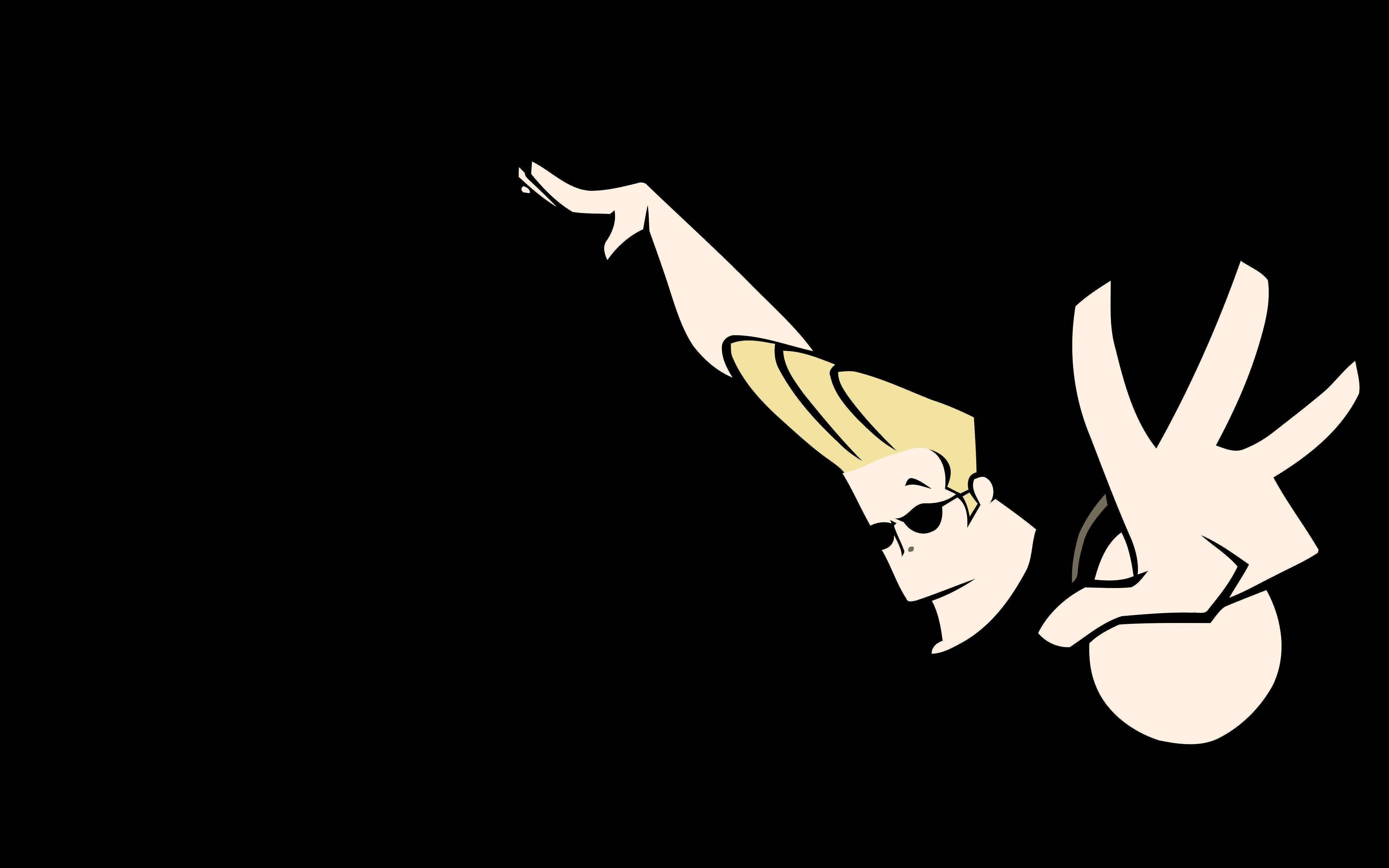 Johnny Bravo, bicep showdown, blonde hair, 4K Desktop Wallpaper