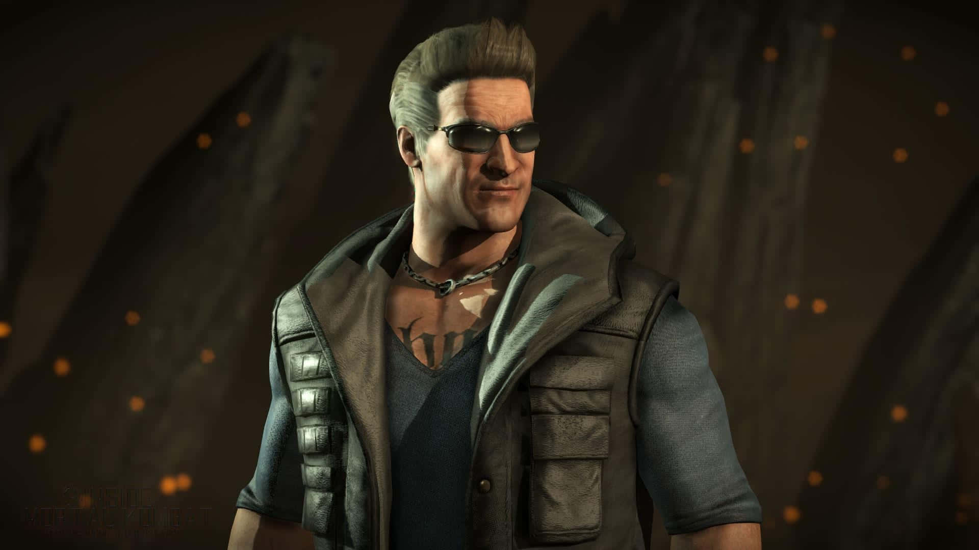 Johnny Cage, sunglasses, tactical vest, Full HD Desktop Wallpaper