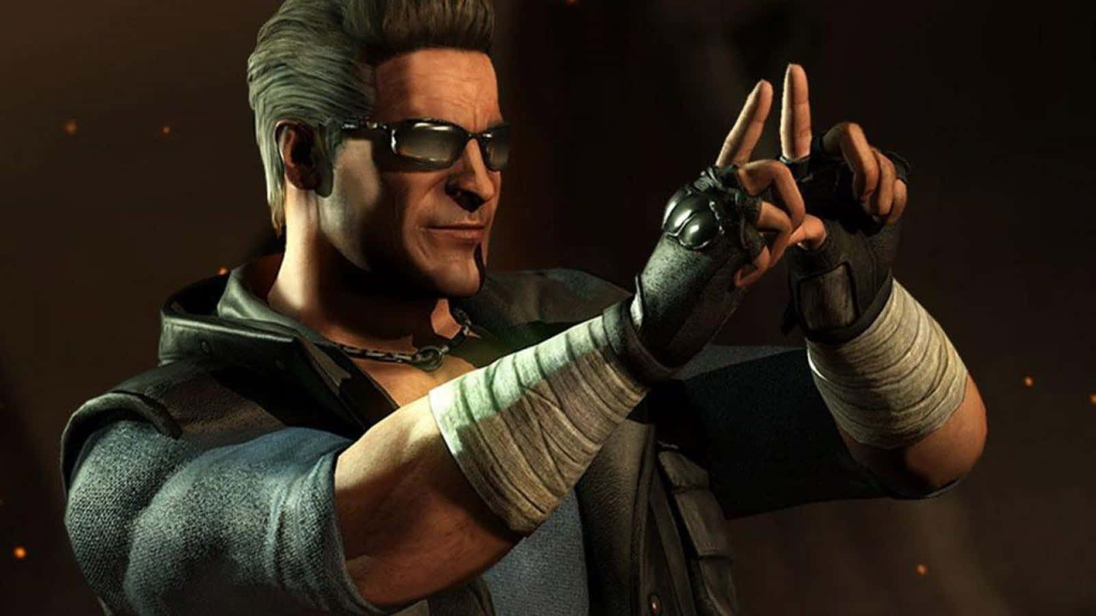 Johnny Cage, sunglasses, bandaged arms, HD Desktop Wallpaper