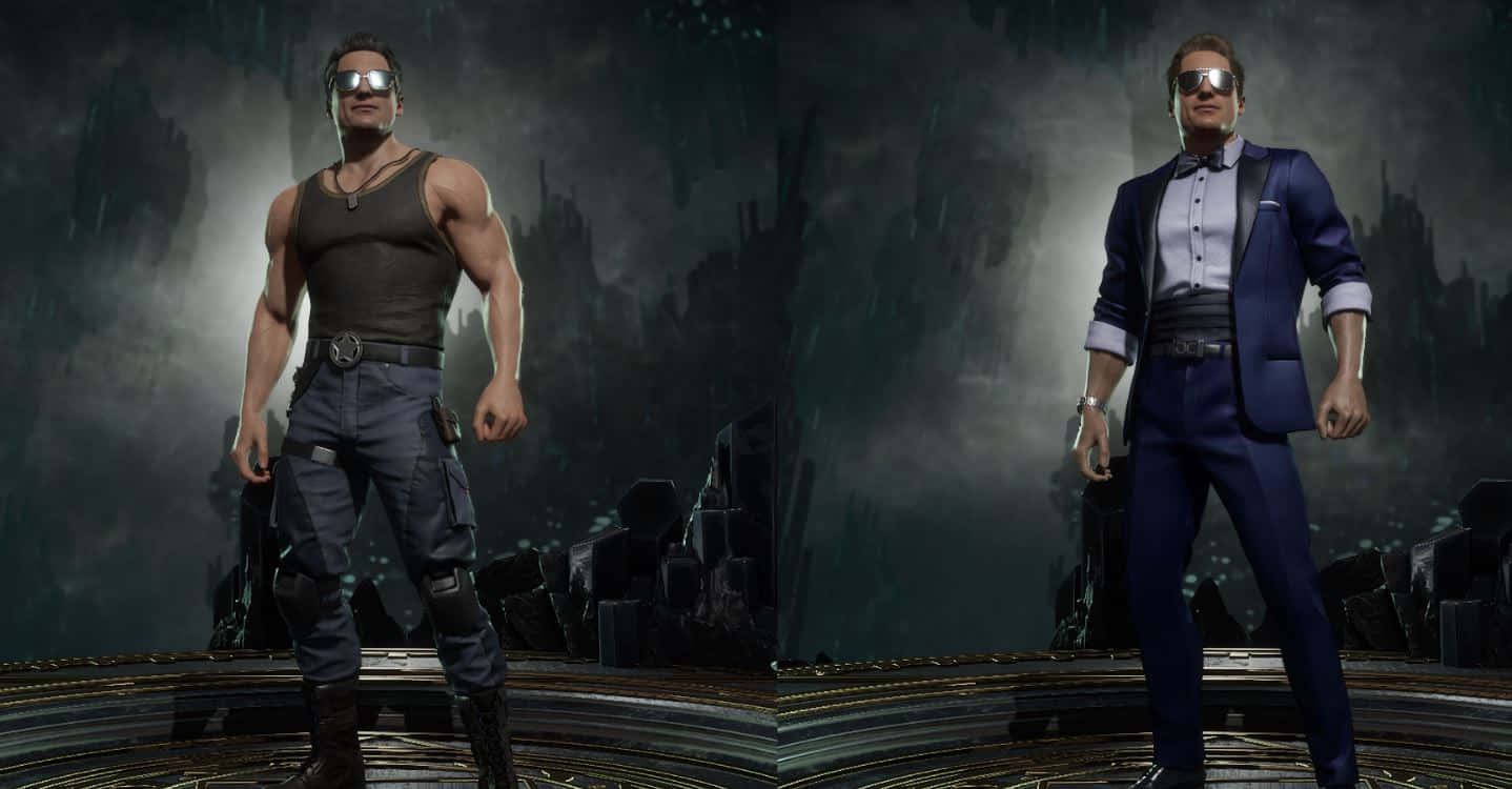 Johnny Cage, martial arts skills, circular platform, HD Desktop Wallpaper