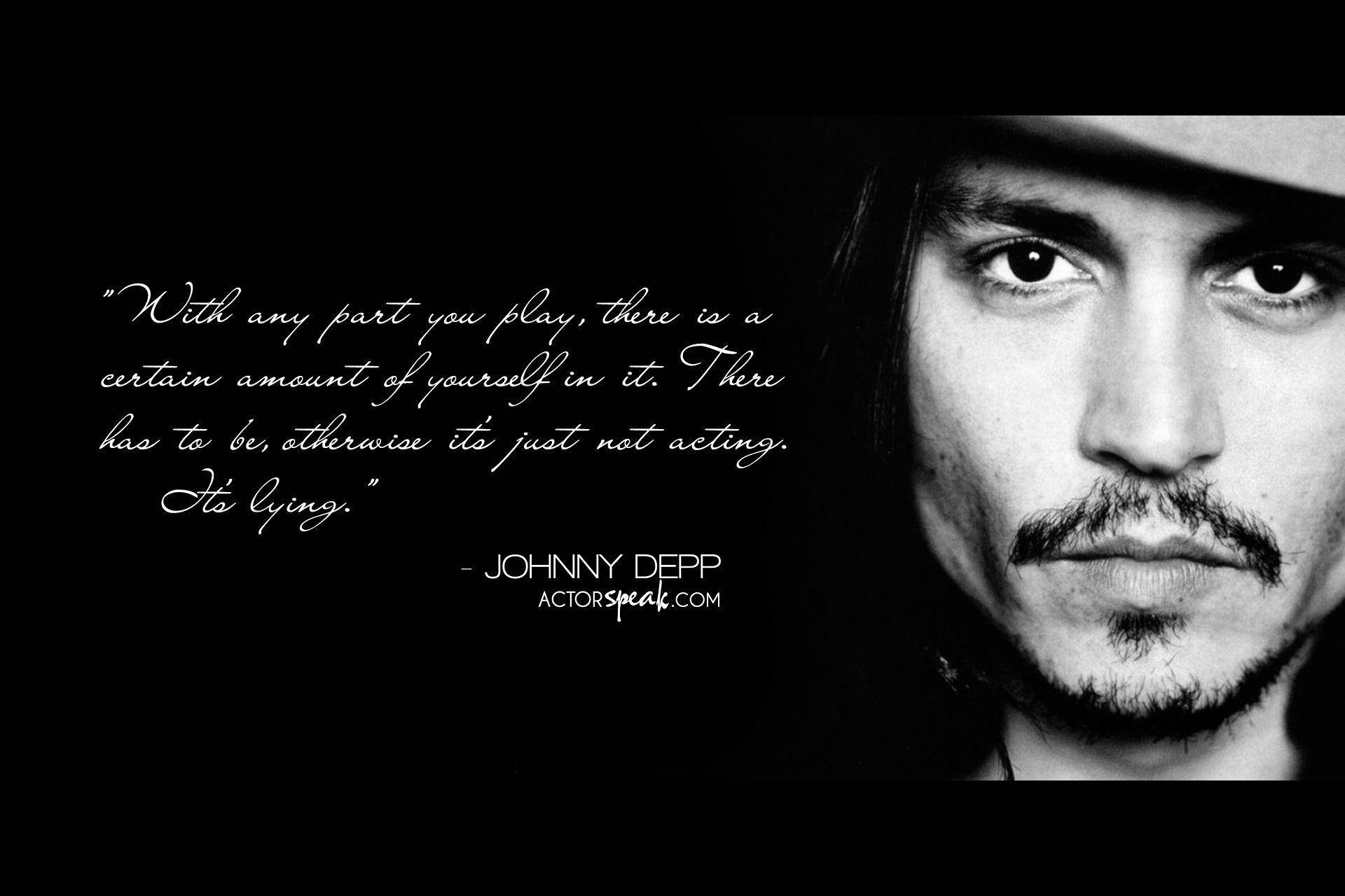 Johnny Depp, black and white, close-up portrait, Full HD Desktop Wallpaper