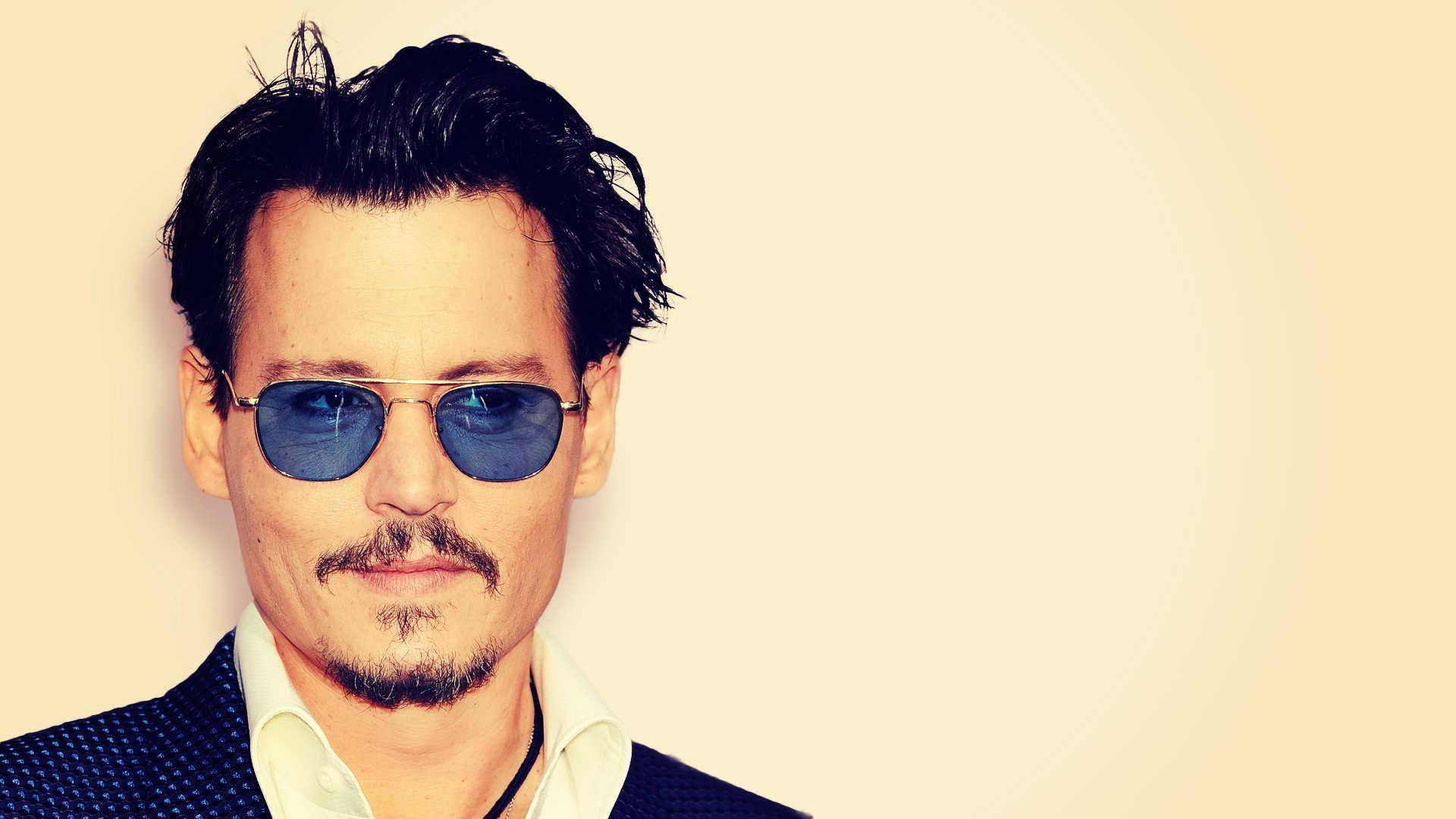 Johnny Depp HD, sunglasses, dark hair, Full HD Desktop Wallpaper