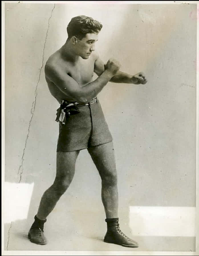 Johnny Dundee, black and white photo, muscular boxer, SD Phone Wallpaper