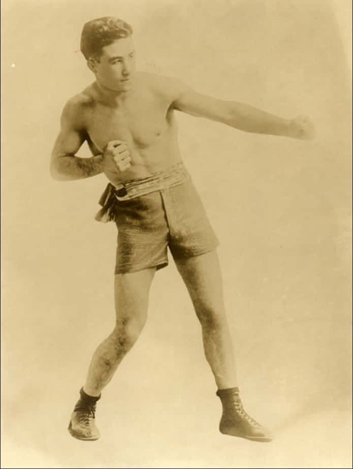 Johnny Dundee, vintage sepia-toned photo, muscular boxer, SD Phone Wallpaper