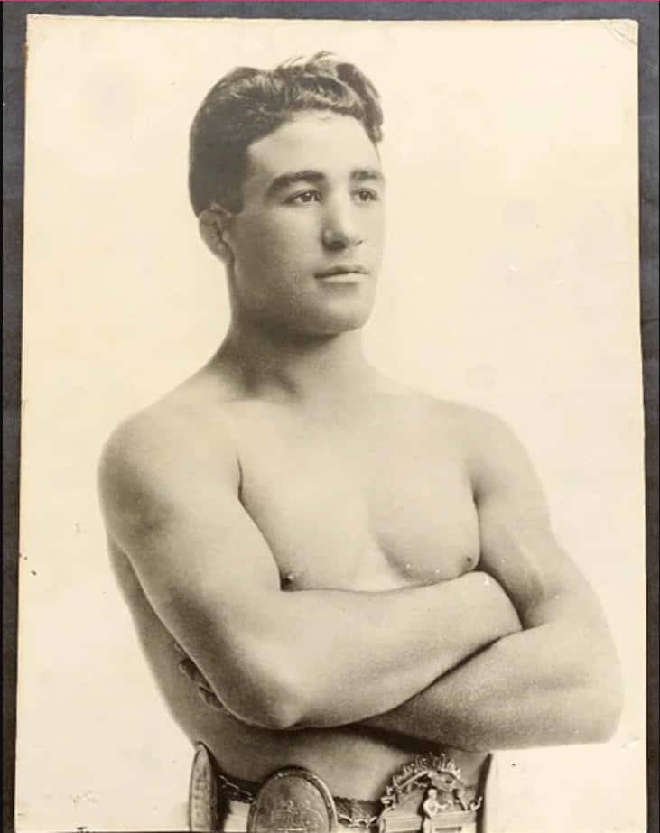 Johnny Dundee, championship belt, vintage sepia-toned portrait, SD Phone Wallpaper