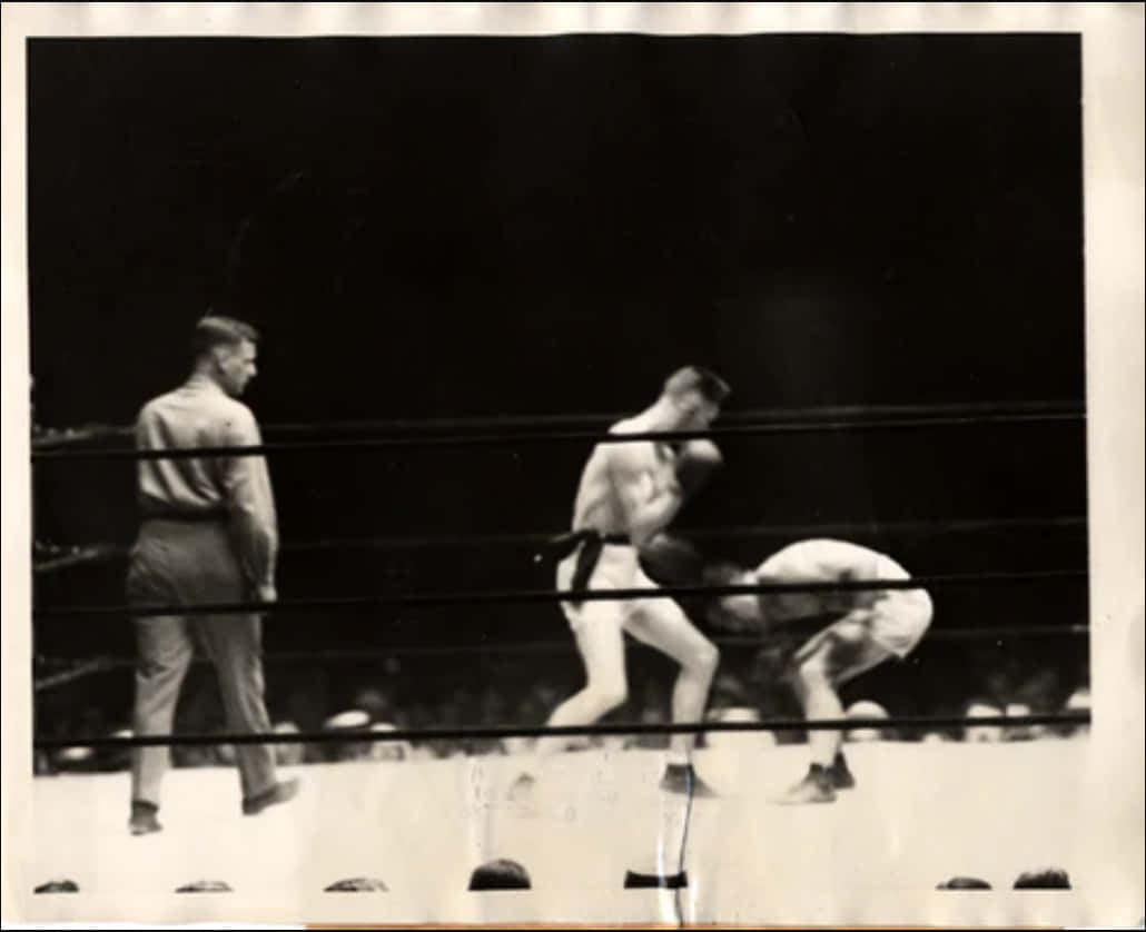 Johnny Dundee, boxing ring, referee, SD Desktop Wallpaper