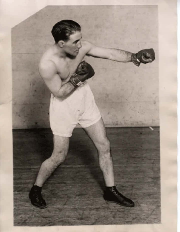 Johnny Dundee, boxing stance, vintage black and white photo, SD Phone Wallpaper