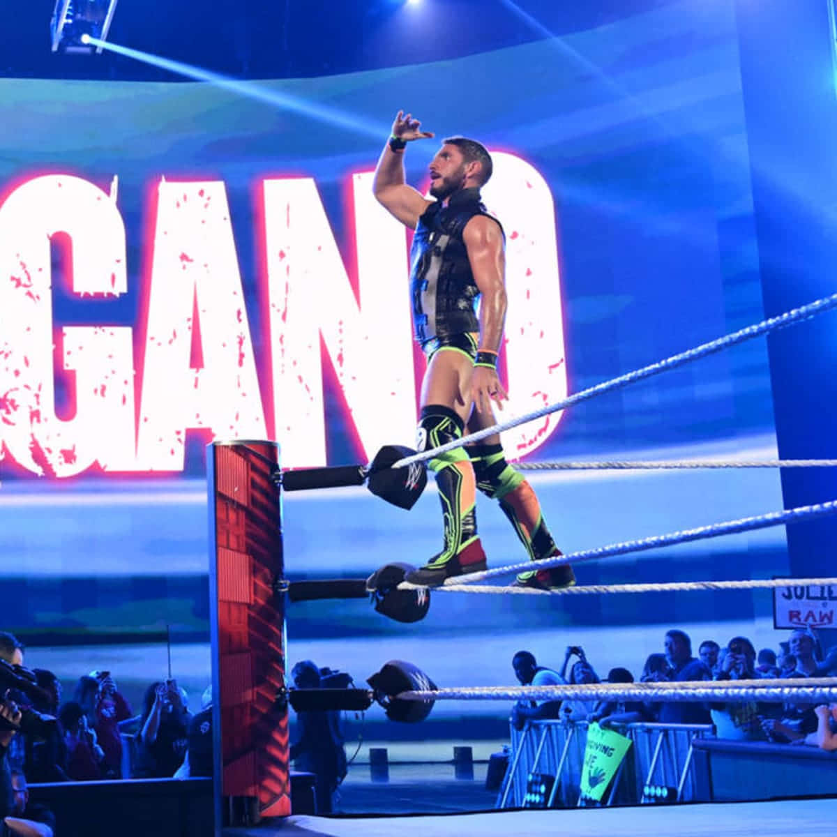 Johnny Gargano, ring, turnbuckle, SD Desktop Wallpaper