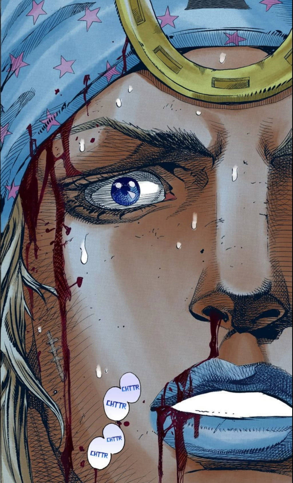 Johnny Joestar, blood, tears, HD Phone Wallpaper