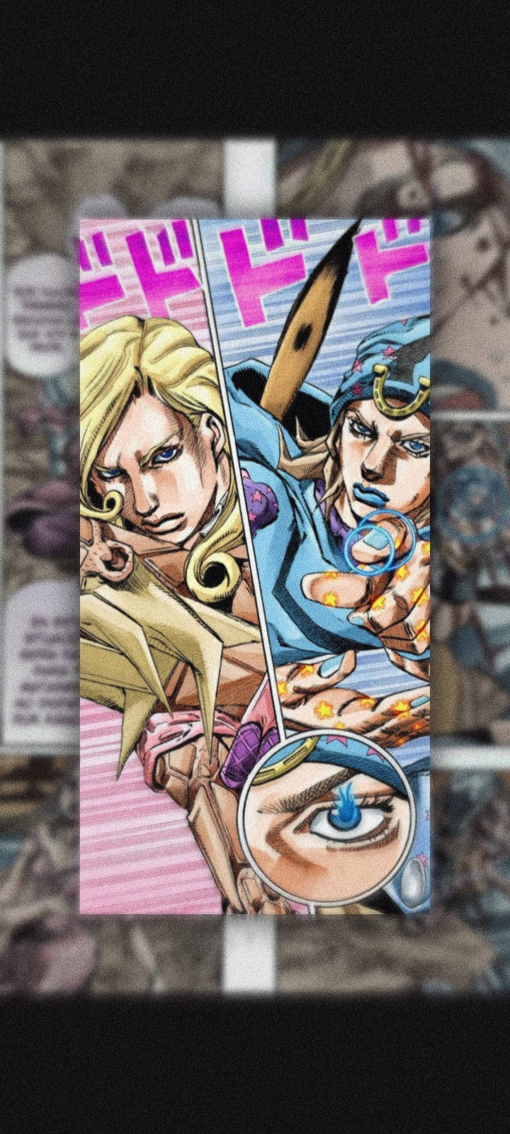Johnny Joestar, blue, pink, HD Phone Wallpaper