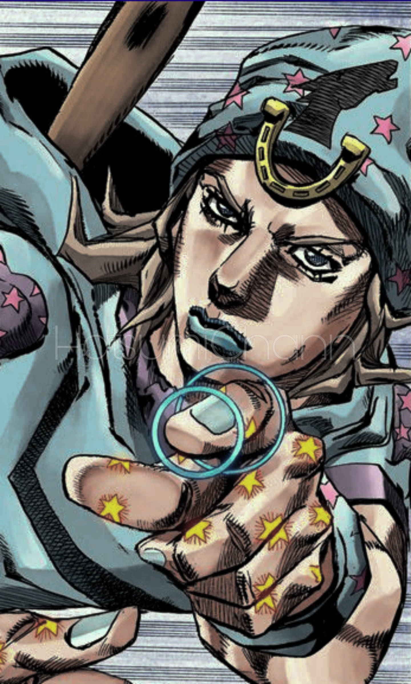 Johnny Joestar, horseshoe, star tattoos, Full HD Phone Wallpaper