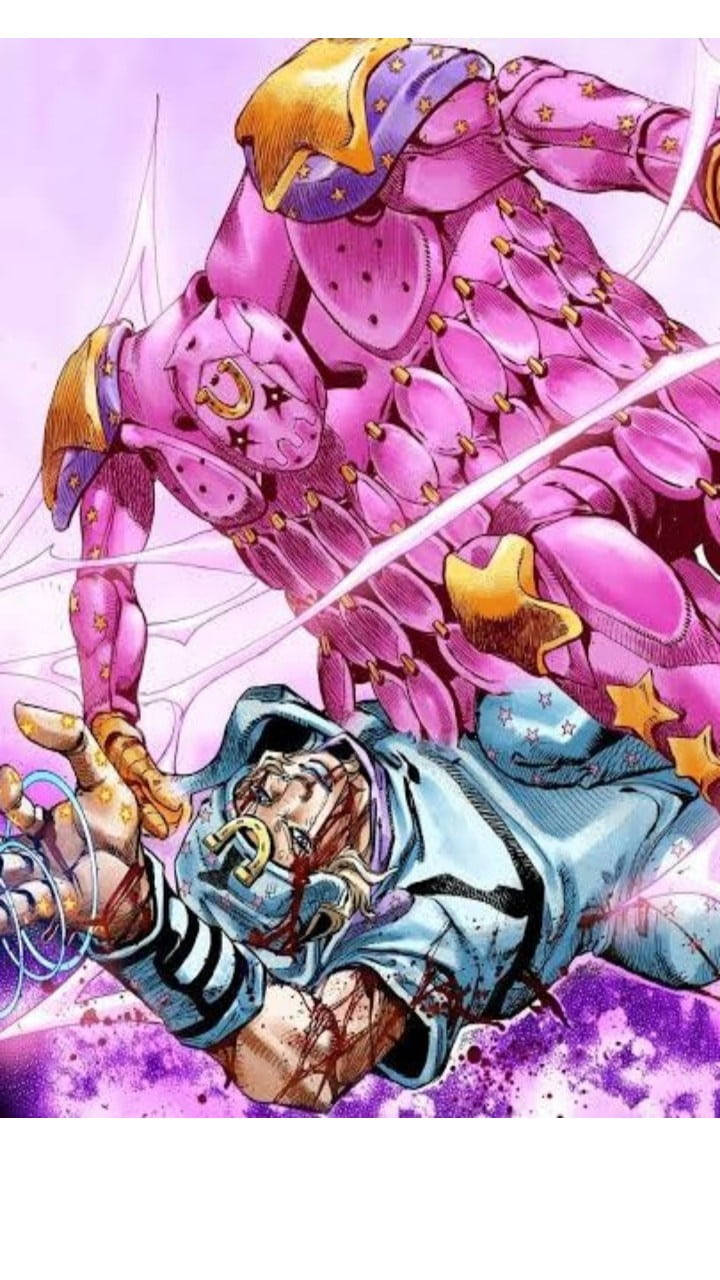 Johnny Joestar, pink, golden accents, HD Phone Wallpaper