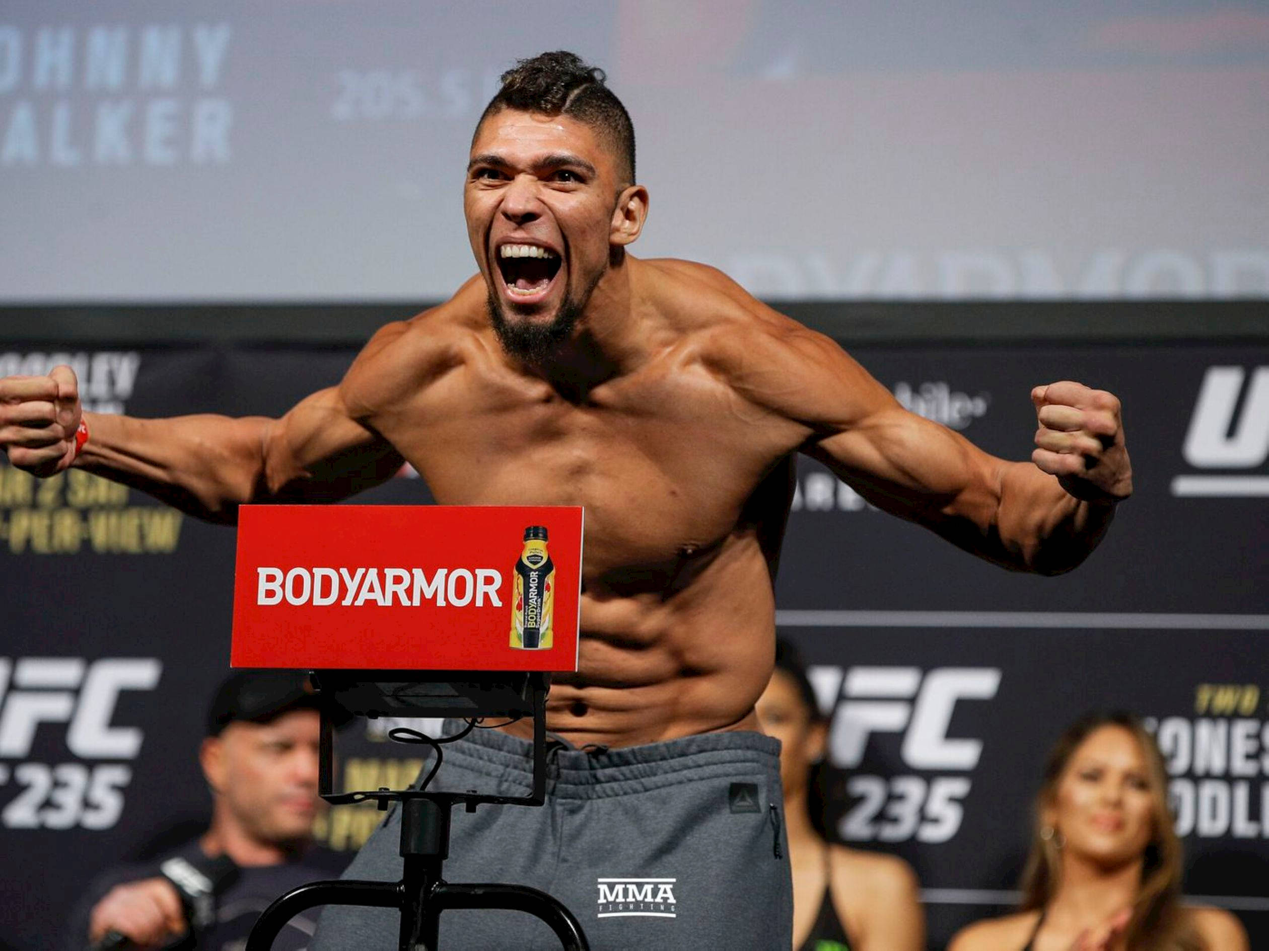 Johnny Walker, MMA fighter, UFC weigh-in event, Full HD Desktop Wallpaper
