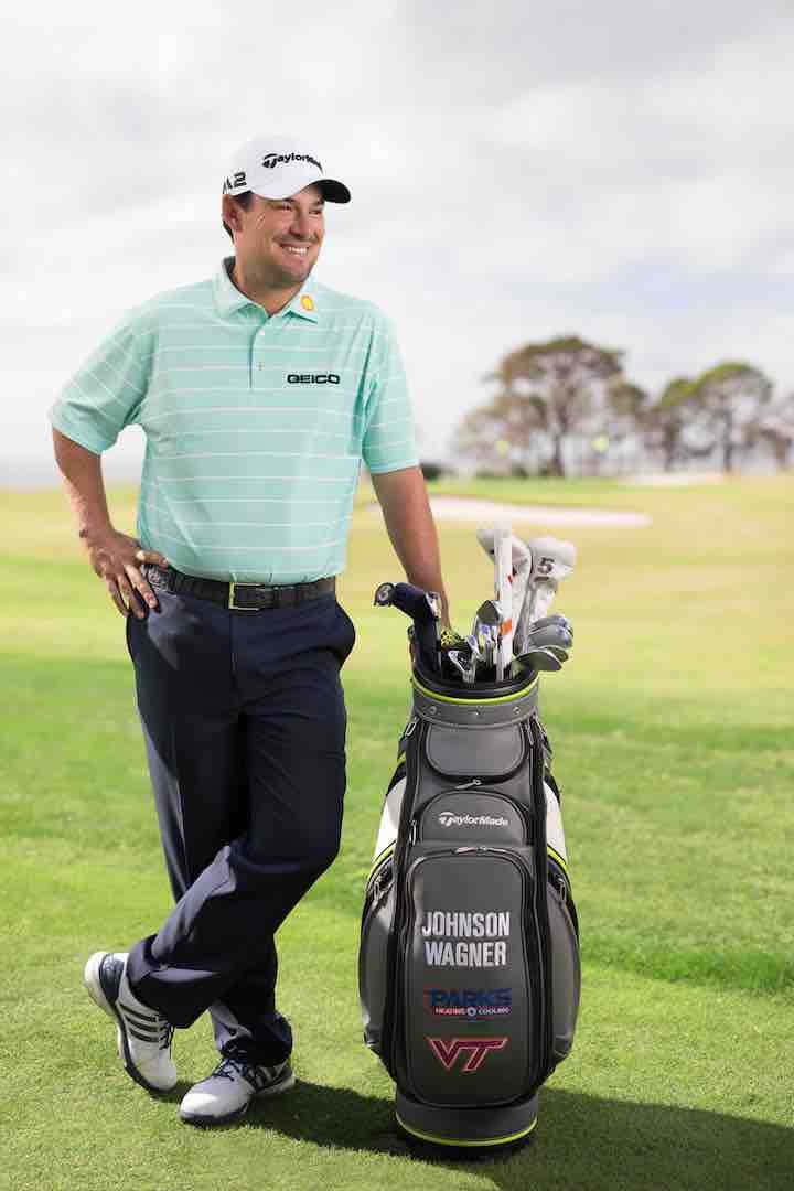 Johnson Wagner, golf bag, sunlit golf course, SD Phone Wallpaper