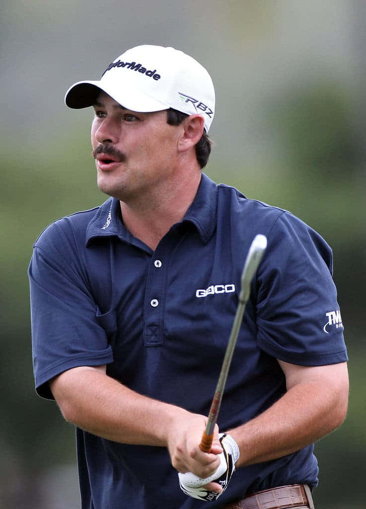 Johnson Wagner, golf club, navy polo, SD Phone Wallpaper