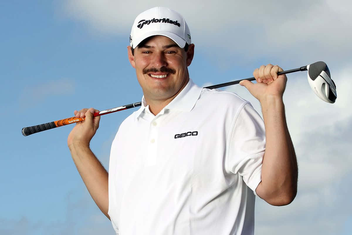 Johnson Wagner, golf club, white polo, SD Desktop Wallpaper