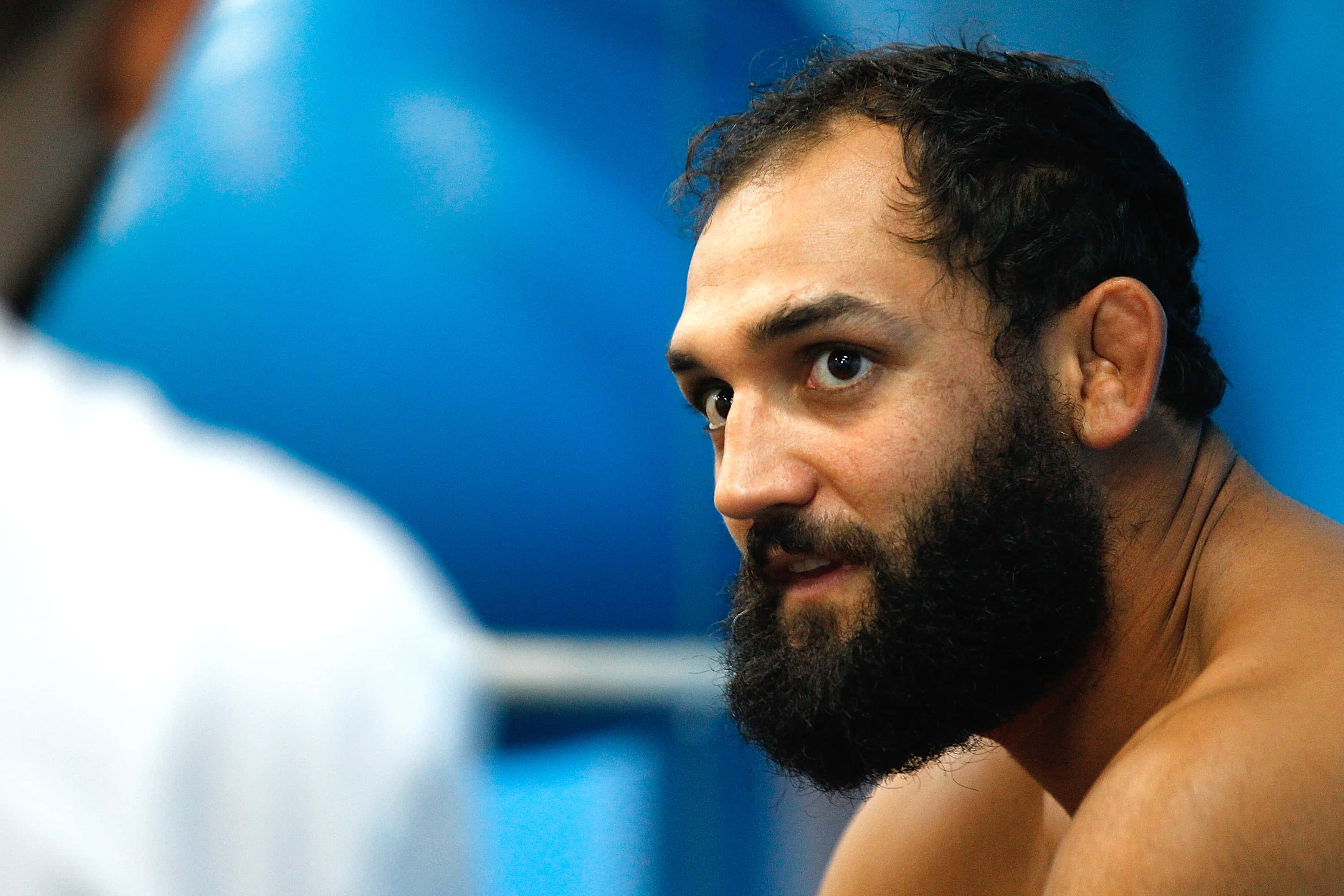 Johny Hendricks, bearded man, intense eyes, 2K Desktop Wallpaper