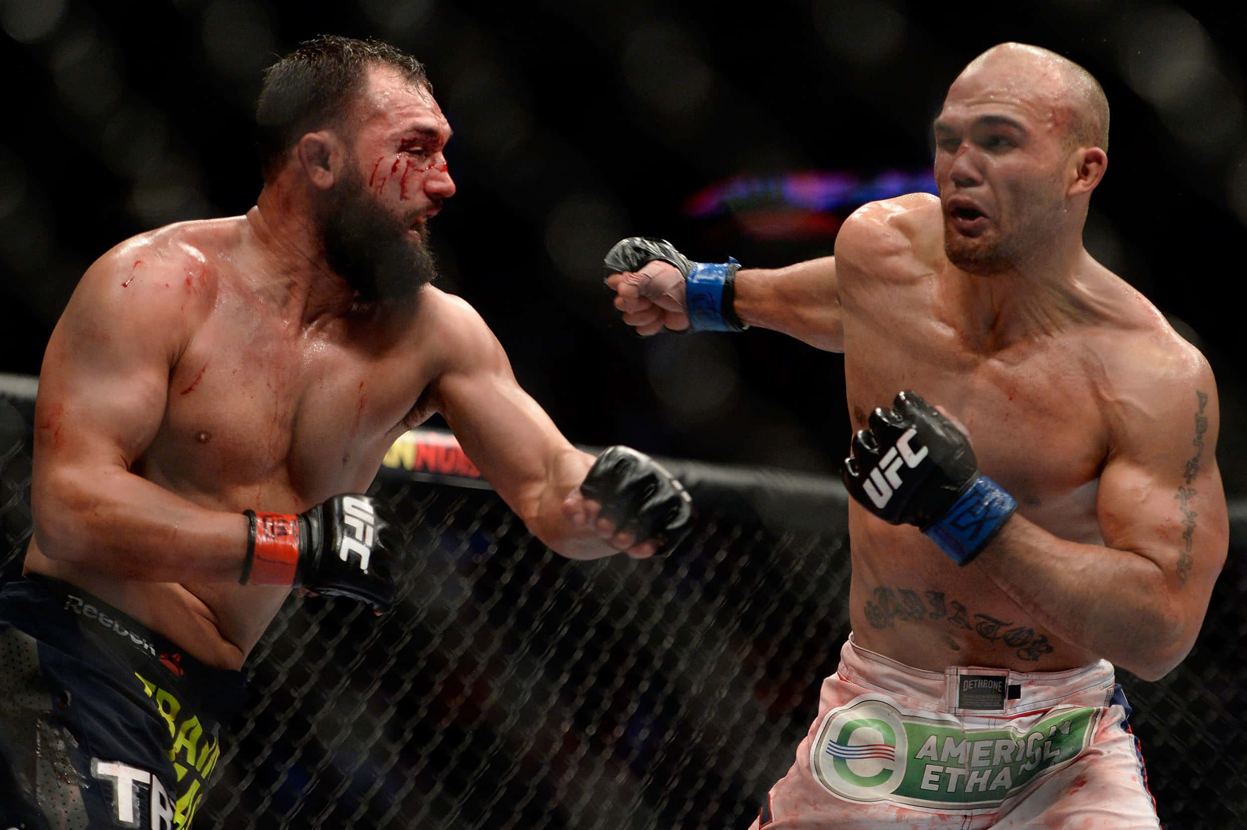 Johny Hendricks, bloody face, MMA fighters, Full HD Desktop Wallpaper